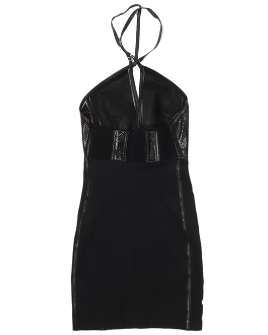 Hybrid Halter Mini-Dress