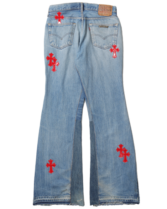 Gallery Dept. "La Flare" Cross Patch Denim