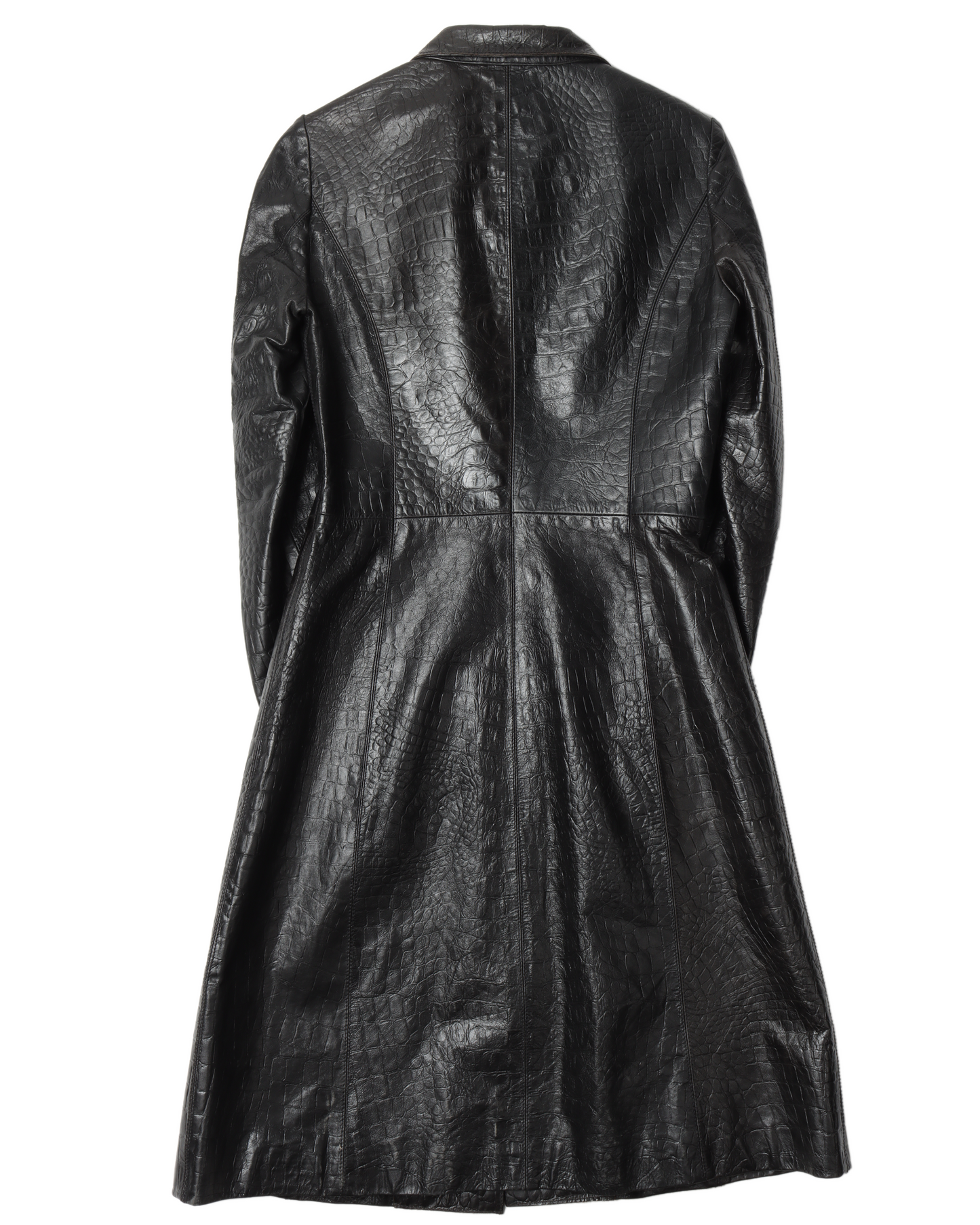 Crocodile Leather Coat