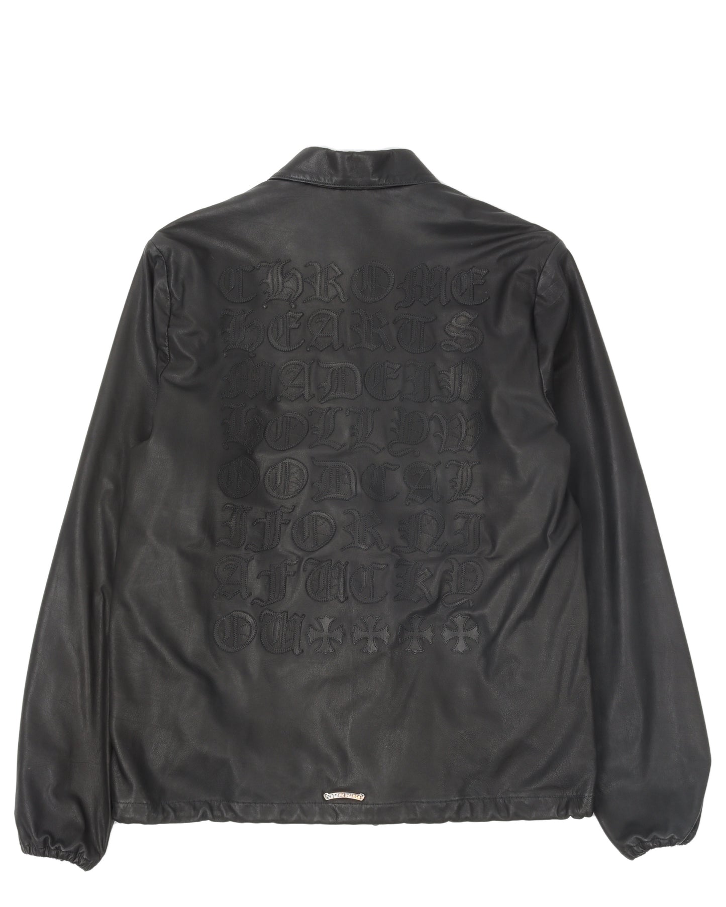 Leather Patched Coach Jacket