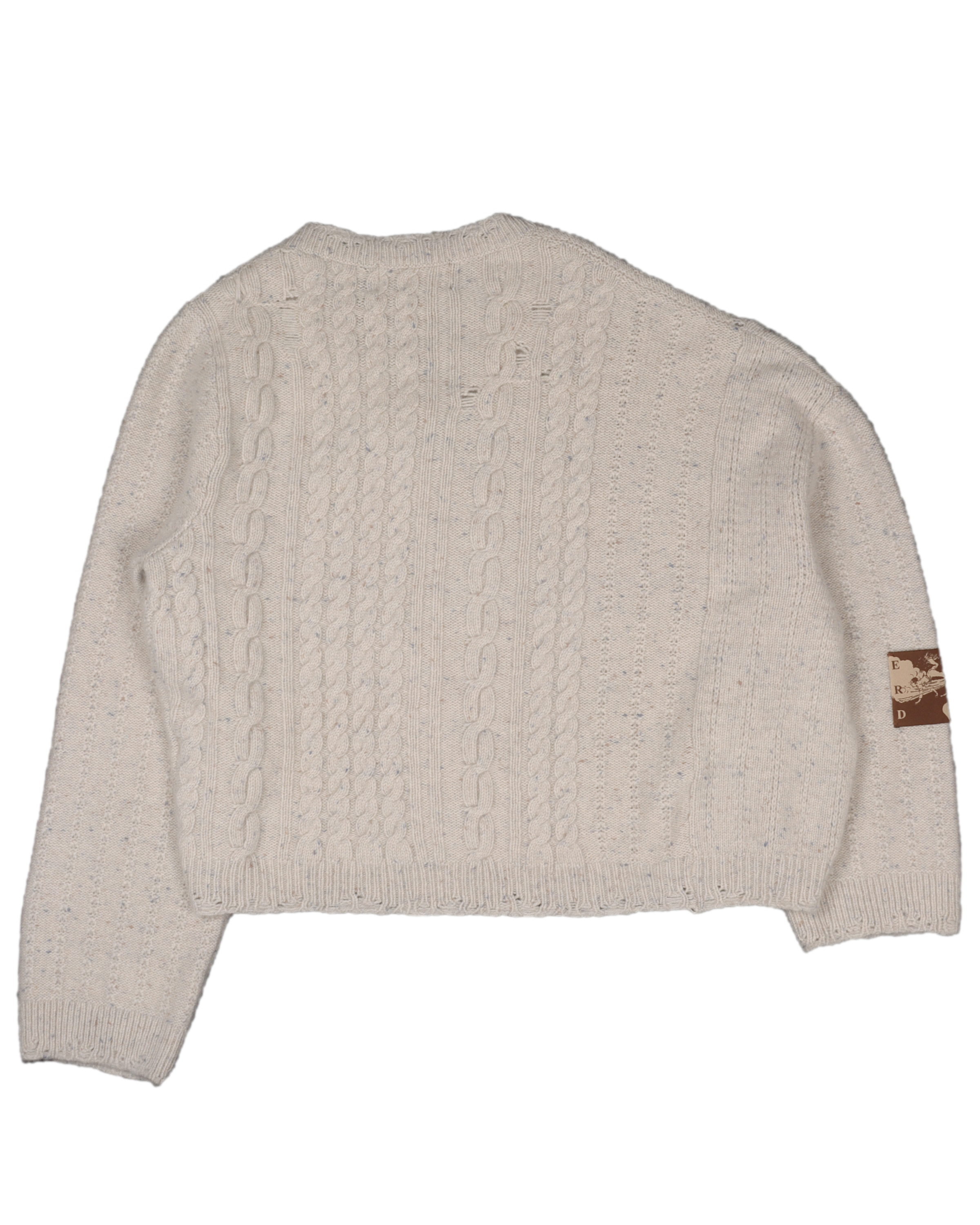 Loro Piana Asymmetrical Cashmere Patch Sweater
