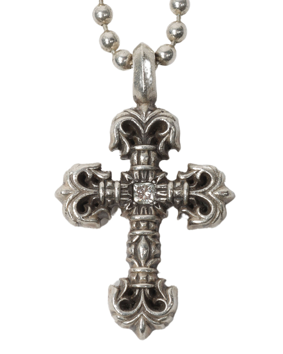 Fancy Cross Pendant with Chain Link