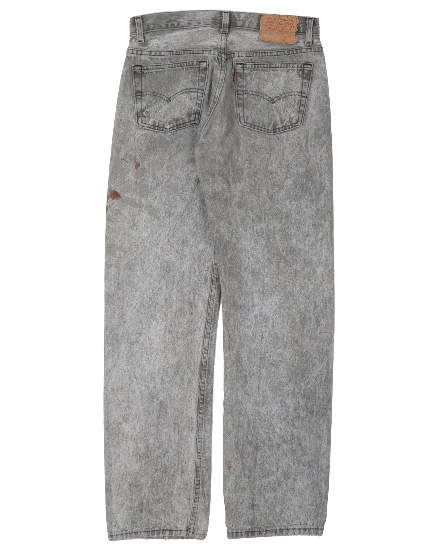 Levi's Acid-Washed 501 Paint Splatter Jeans