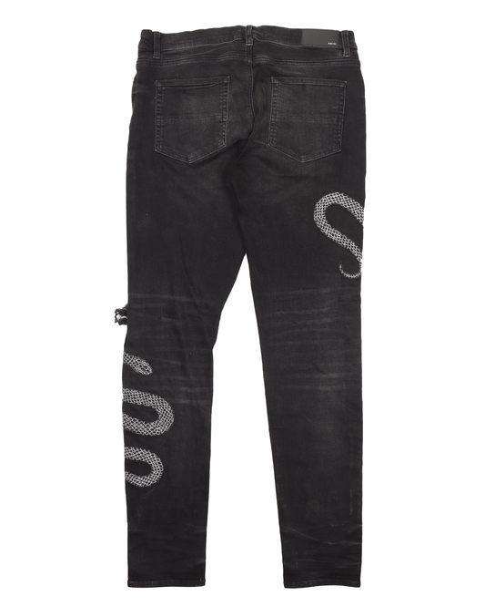 'Snake' Distressed Jean