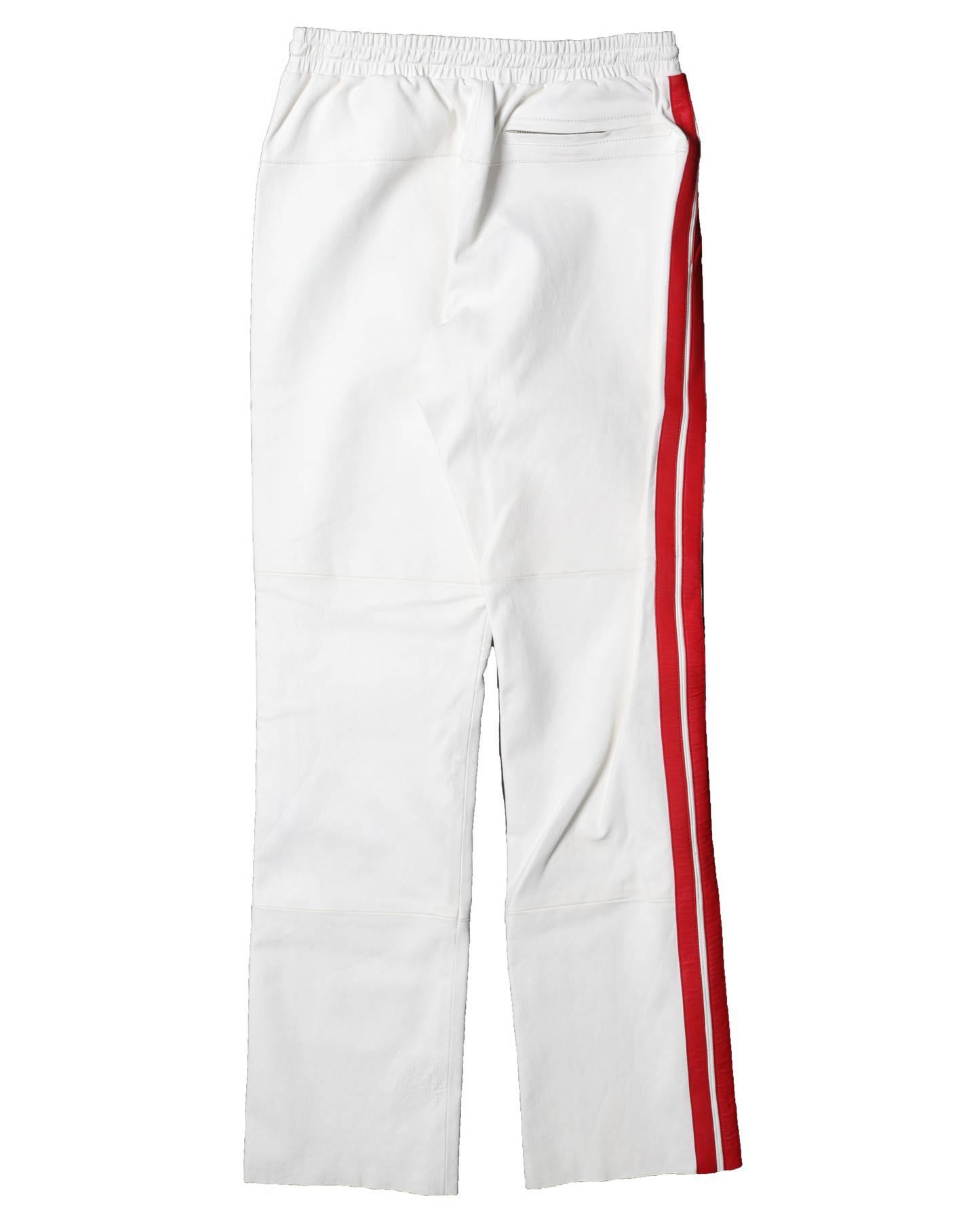 Sample Leather White Stripped Pants