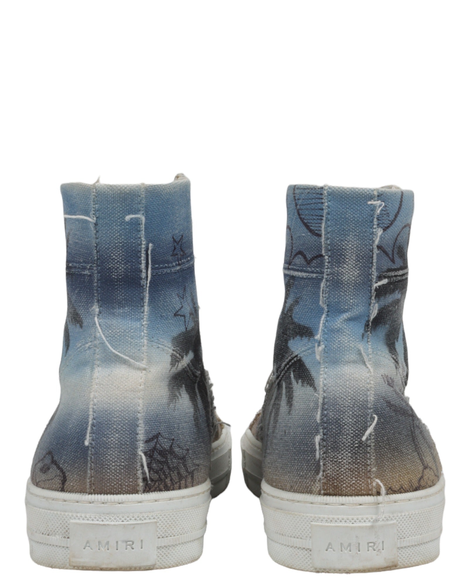 Canvas Palm Tree Sunset Sneakers