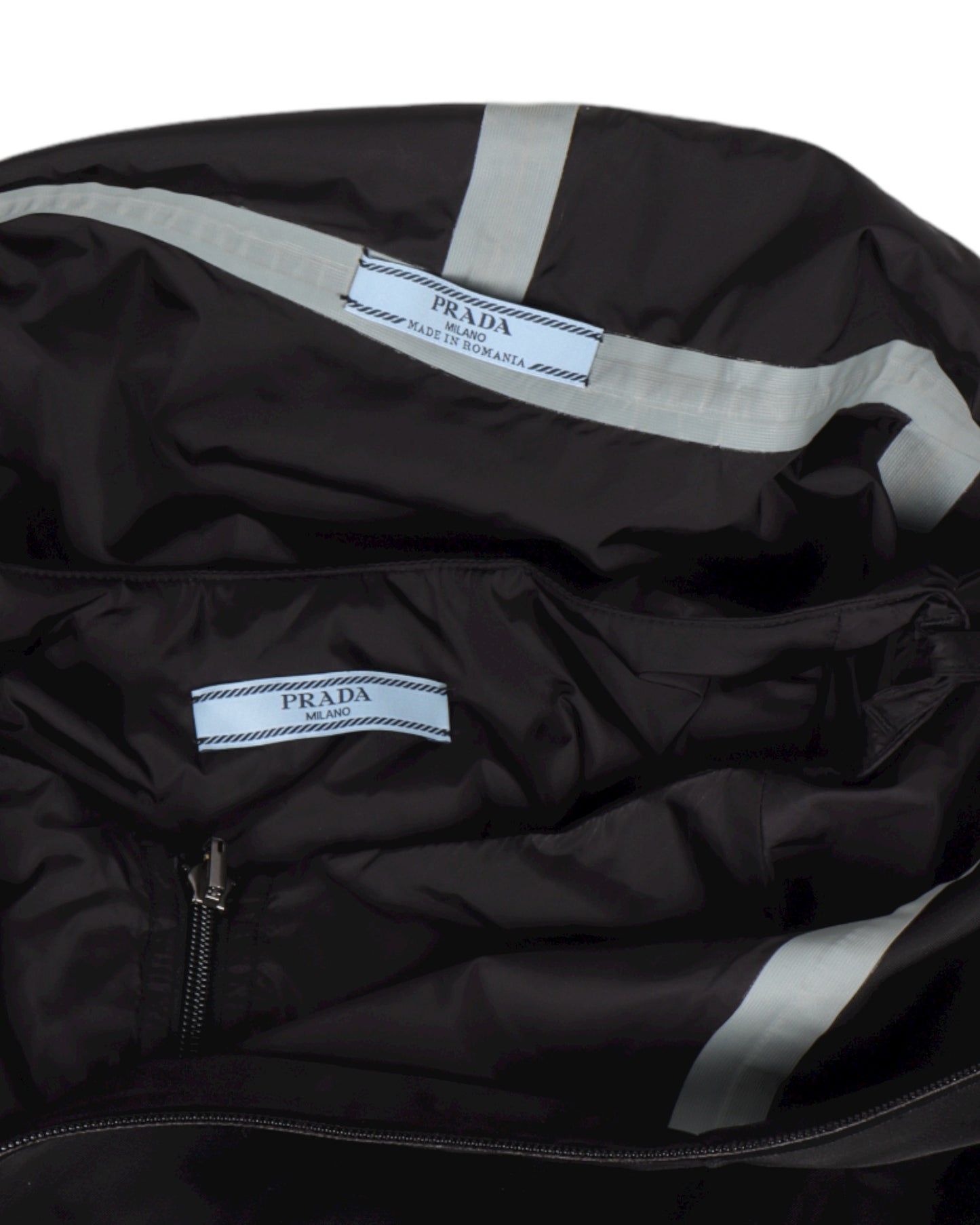 Cropped Nylon Double-Layered Velcro Jacket