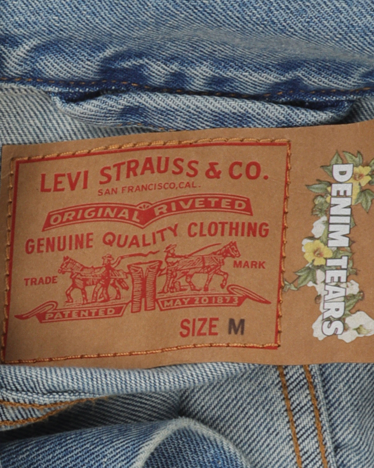 Cotton Wreath Levi Denim Trucker Jacket