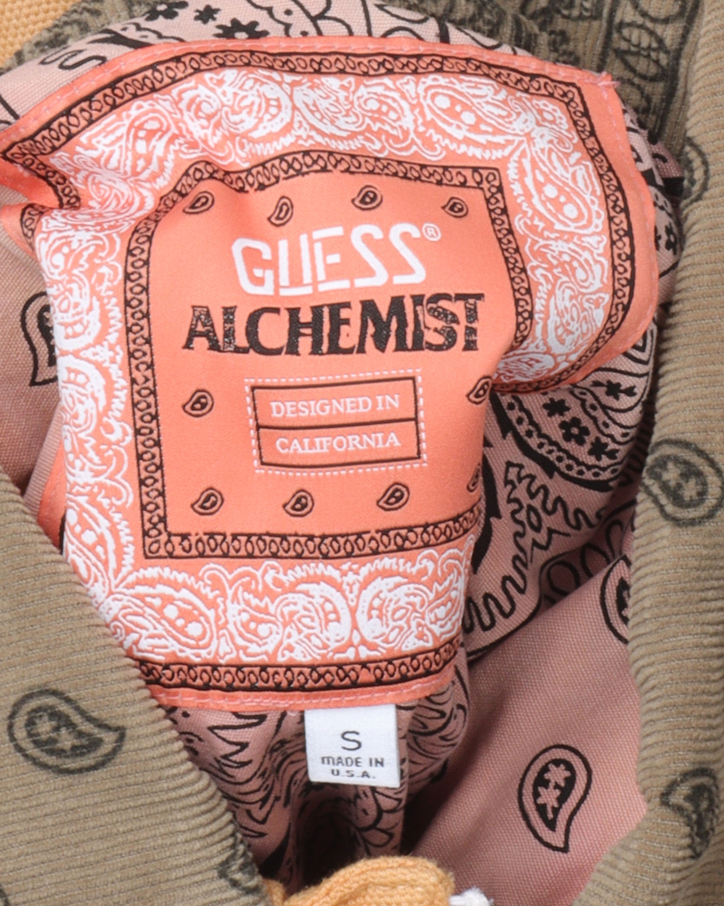 GUESS ALCHEMIST ペイズリー アノラック-