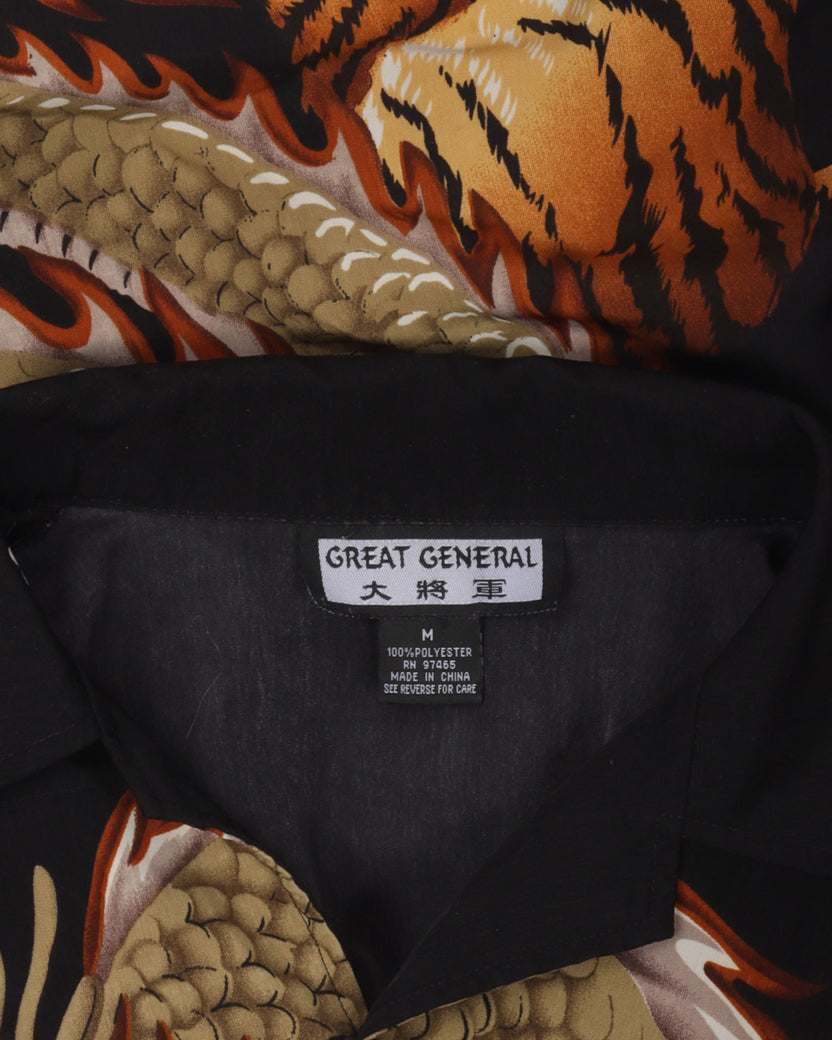 Great General Dragon & Tiger Button Shirt