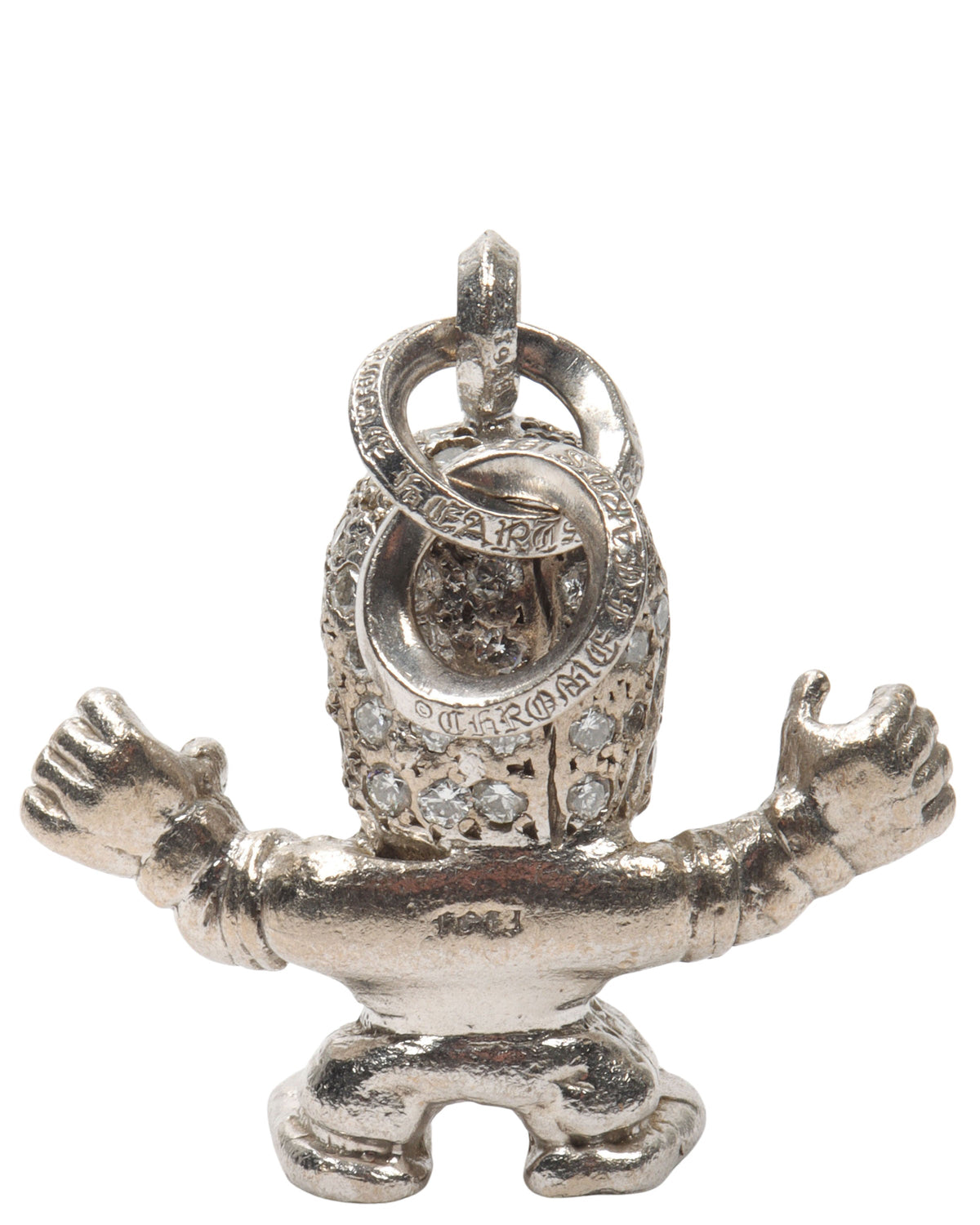 "Harris Teeter" Diamond 18k White Gold Foti Pendant