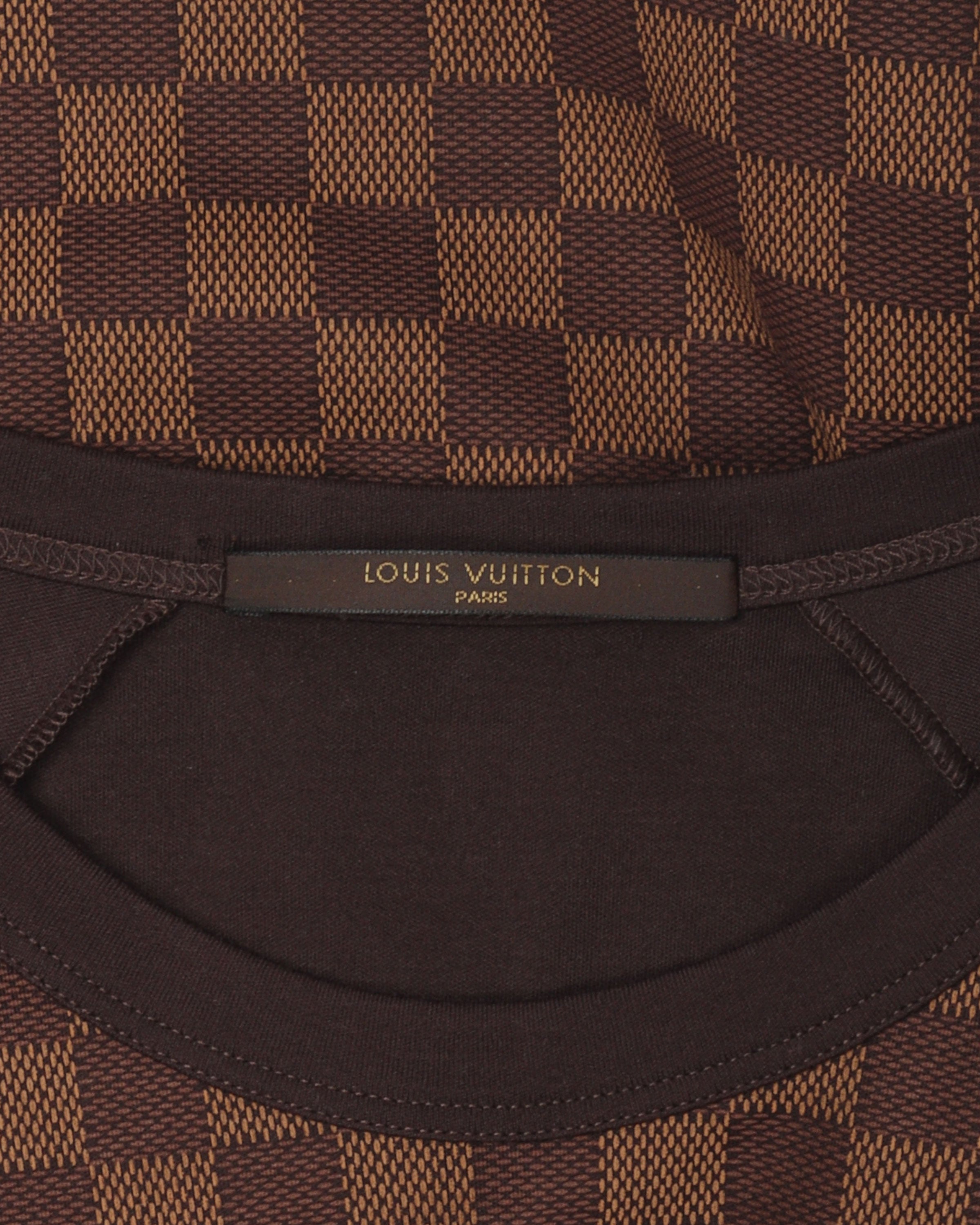 Louis Vuitton Printed Damier T-shirt 100% Cotto