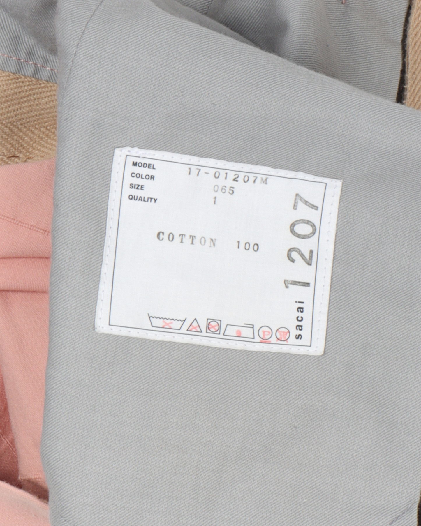 Grid-Stitched Trousers