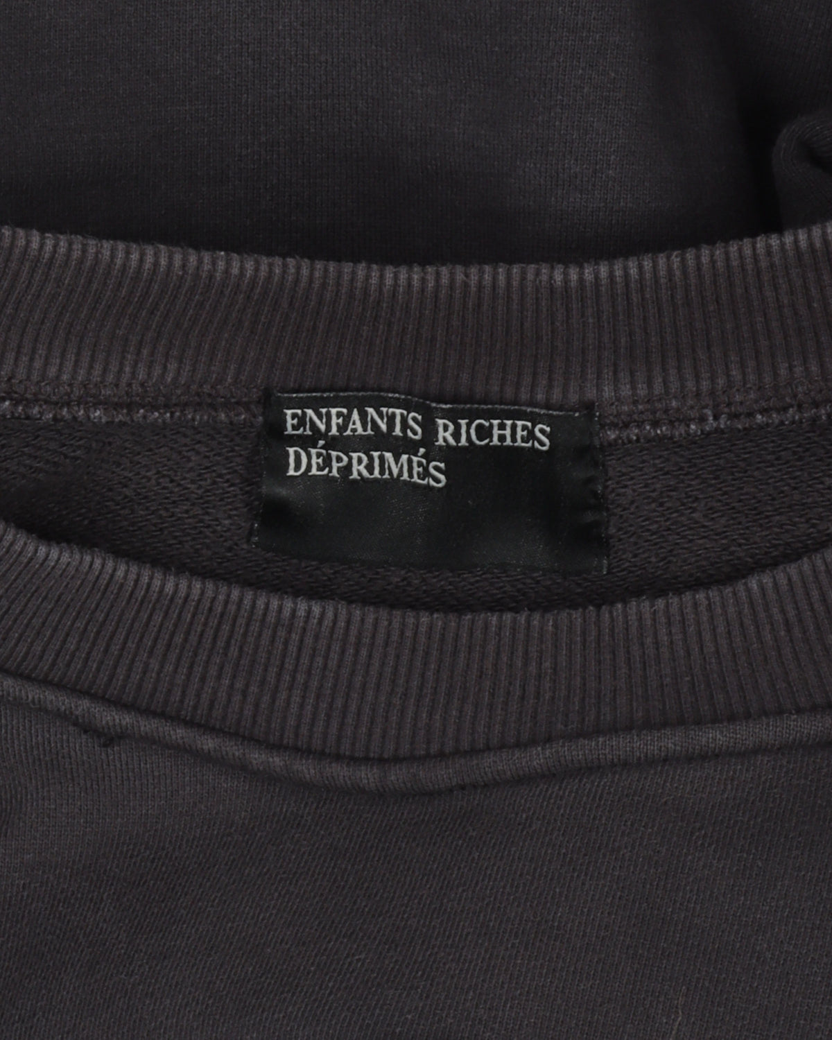 Oversized Front Patch Crewneck Sweatshirt