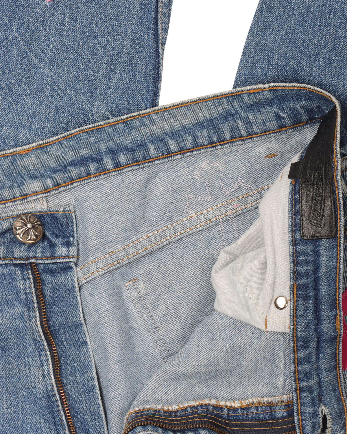 Levi's Pink Cross Patch Jeans