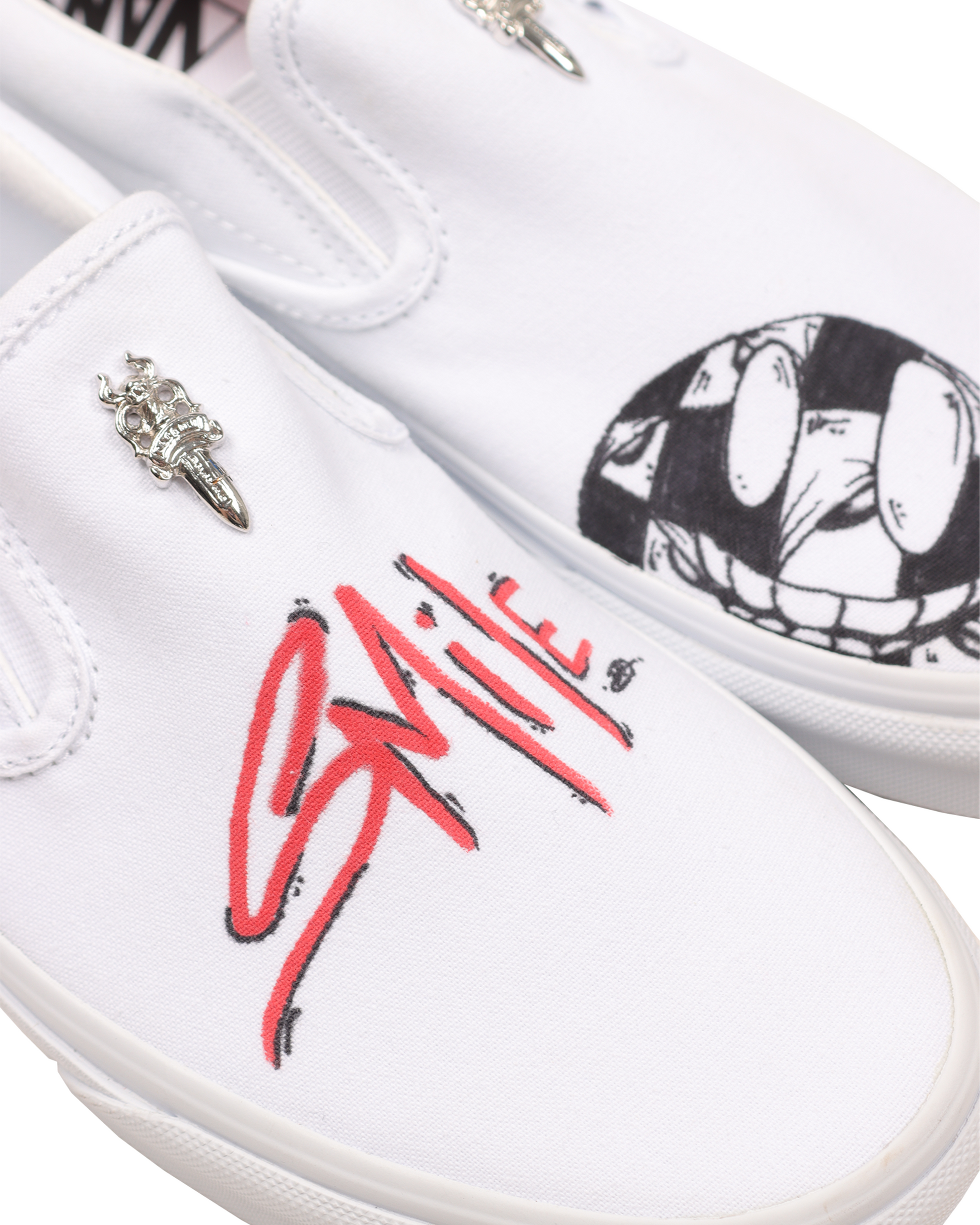 CHROME HEARTS MATTY BOY SLIP ON VANS (1/1) – Justin Reed CHROME HEARTS MATTY BOY SLIP ON VANS (1/1) – Justin Reed