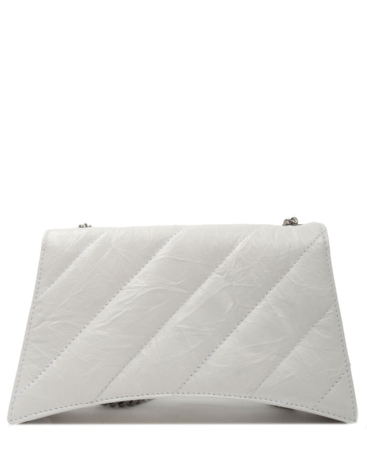 Quilted Leather Crush Hourglass Bag