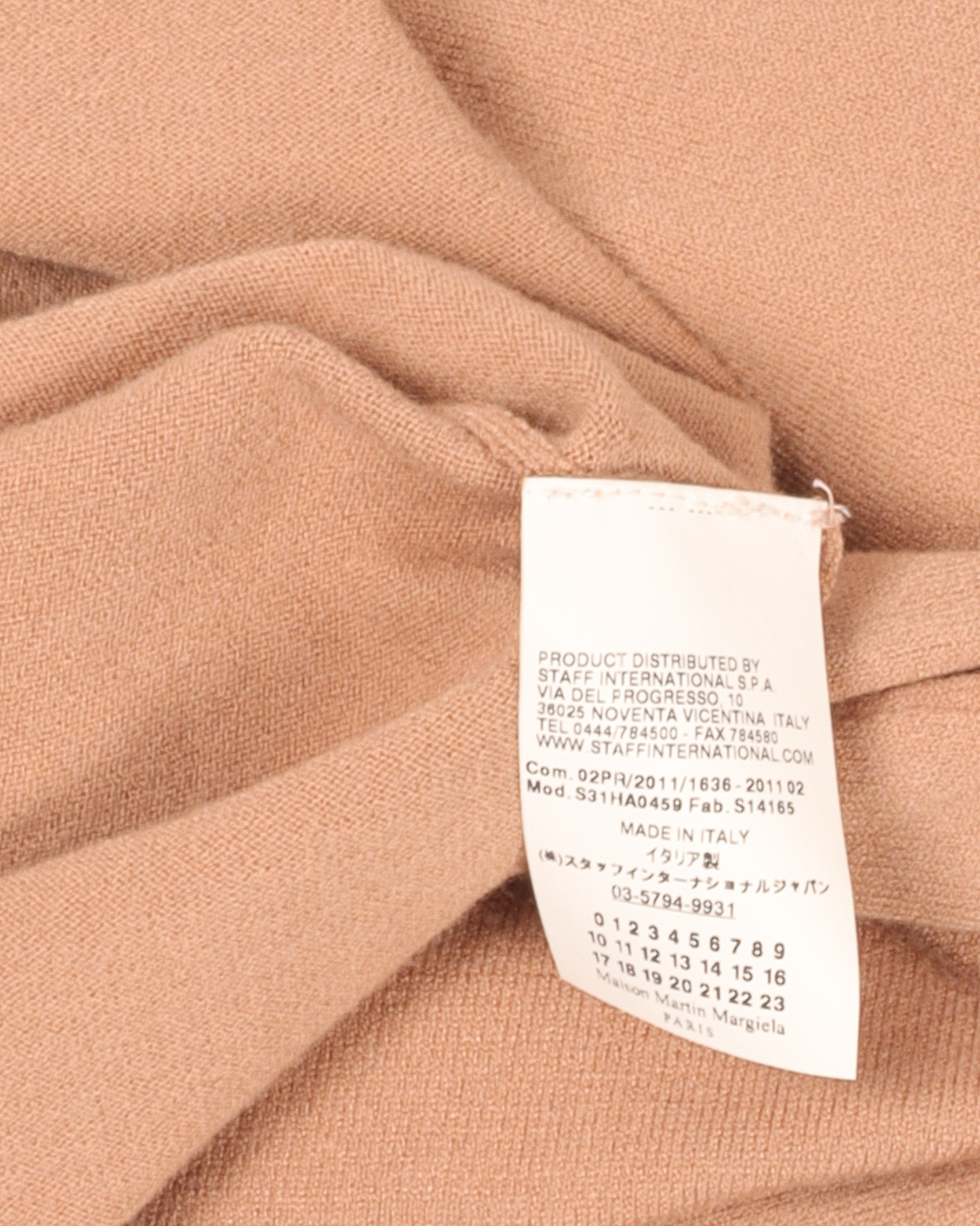AW11 Beige Long Sleeve Sweater