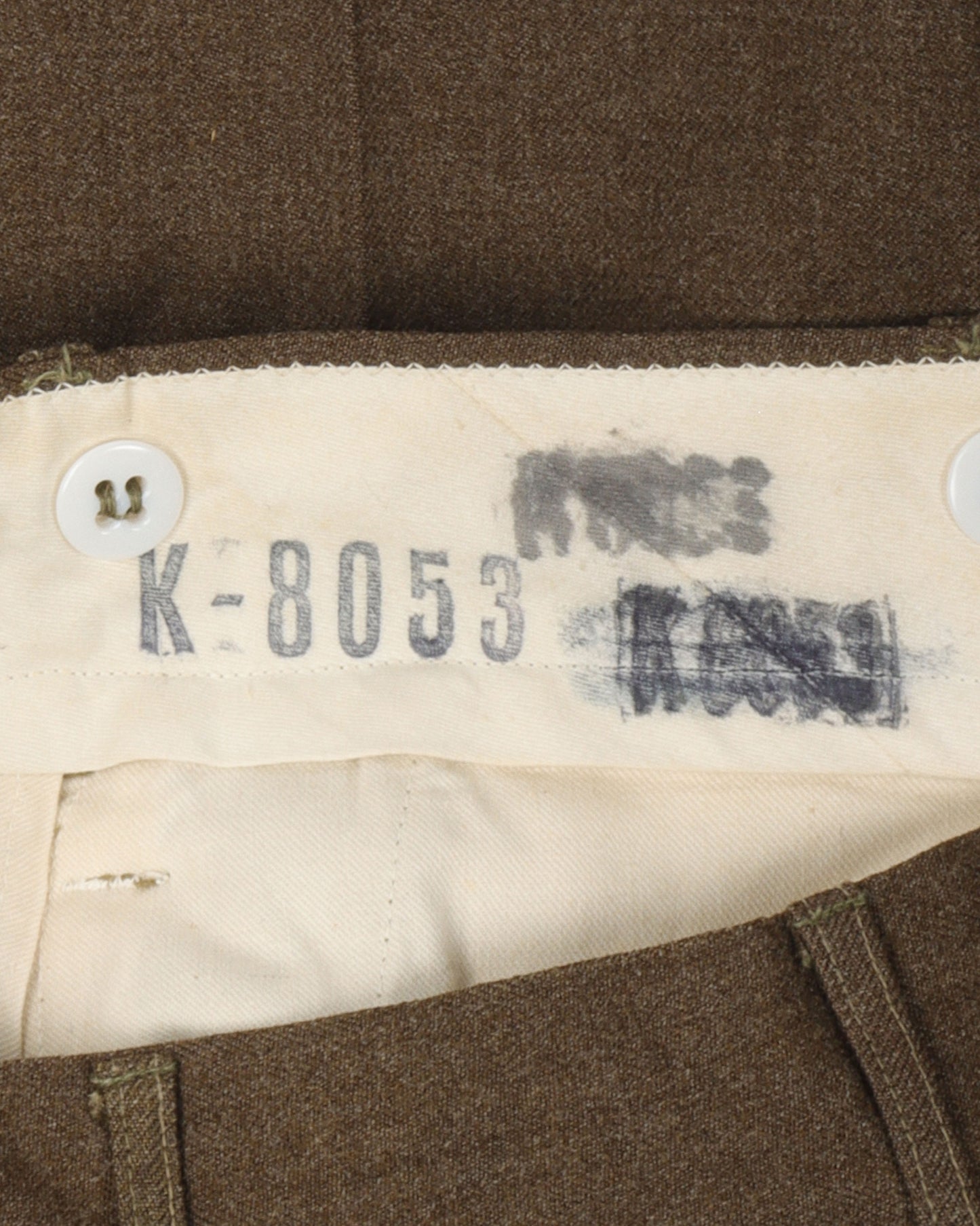 Pleated Wool Slacks
