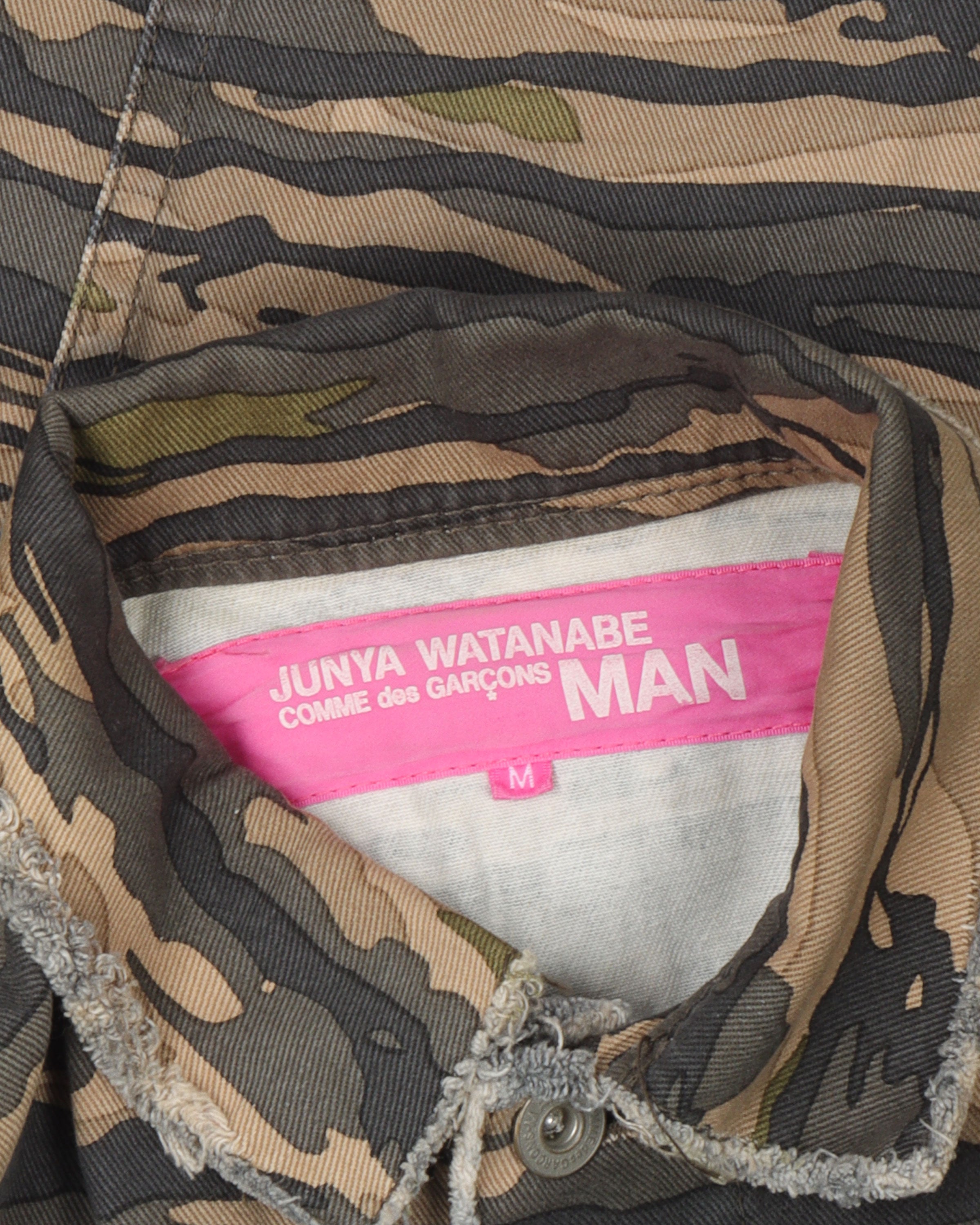 Junya Watanabe MAN Cropped Camouflage Denim Jacket