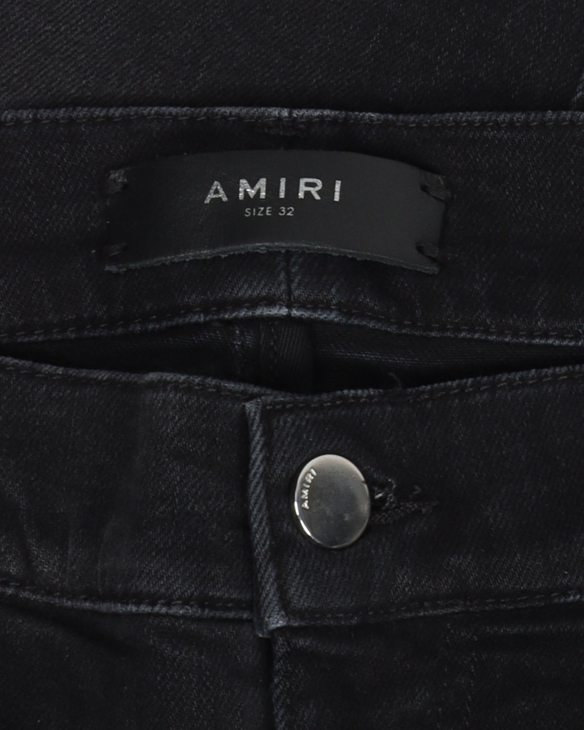Black Distressed Denim Jeans
