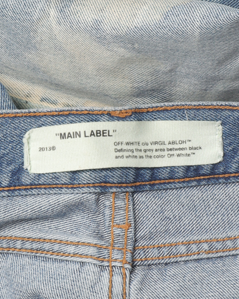 Bleached Denim Jeans