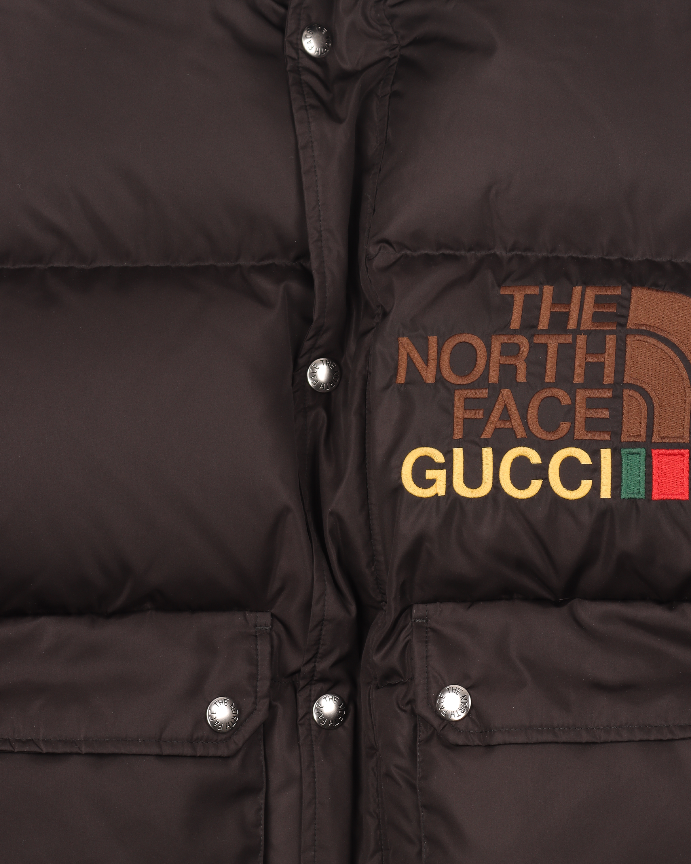 The North Face x Gucci nylon bomber jacket in black