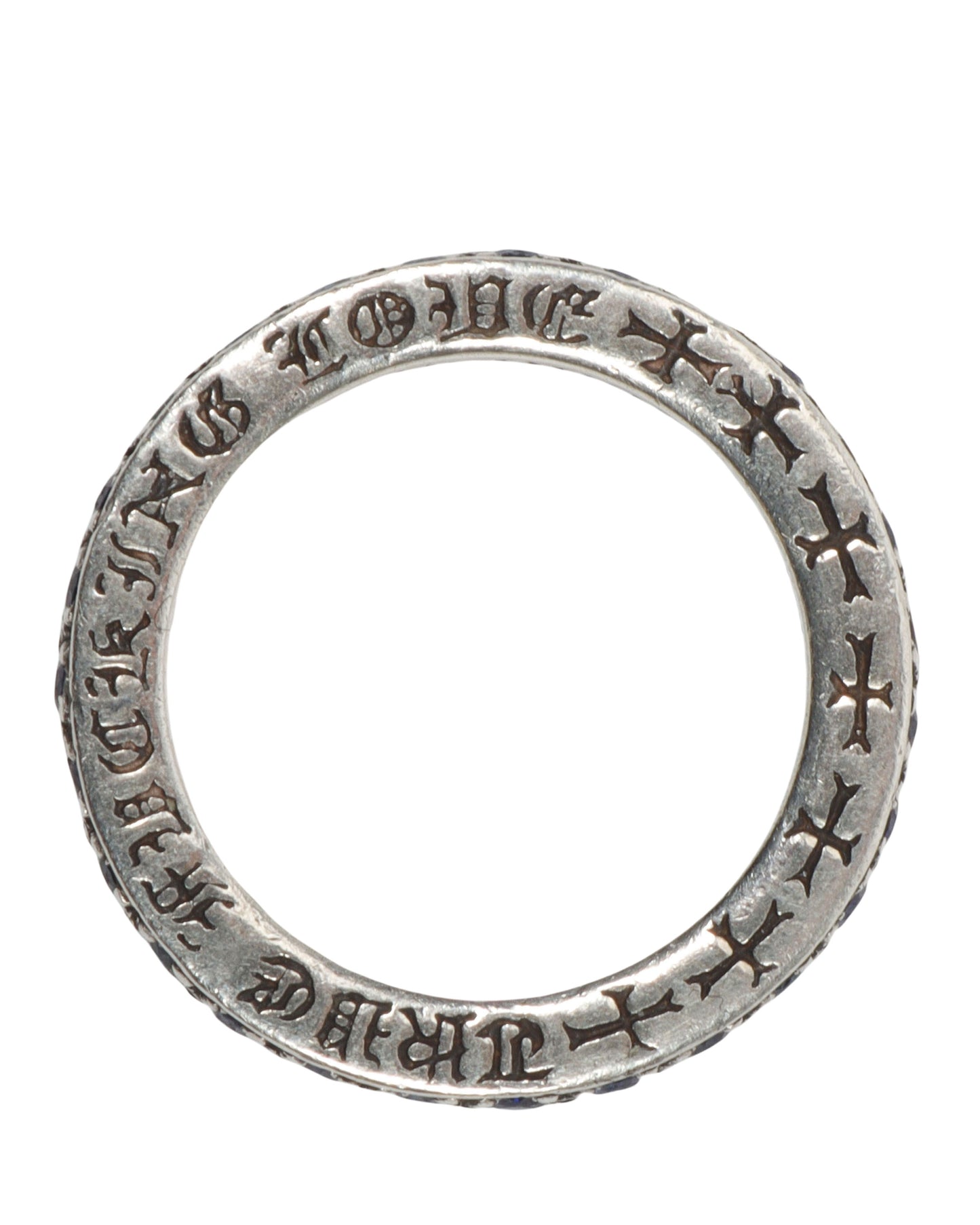 Sapphire Ring Engraved