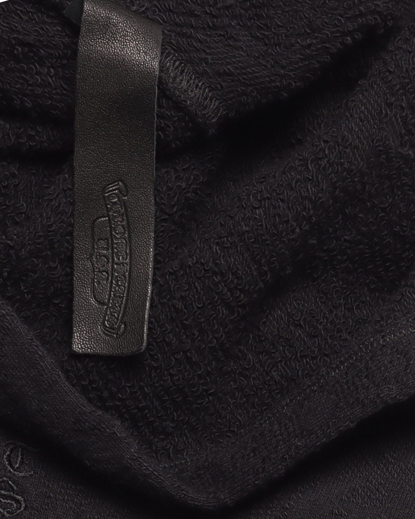Black Terry Tonal Monogram hoodie