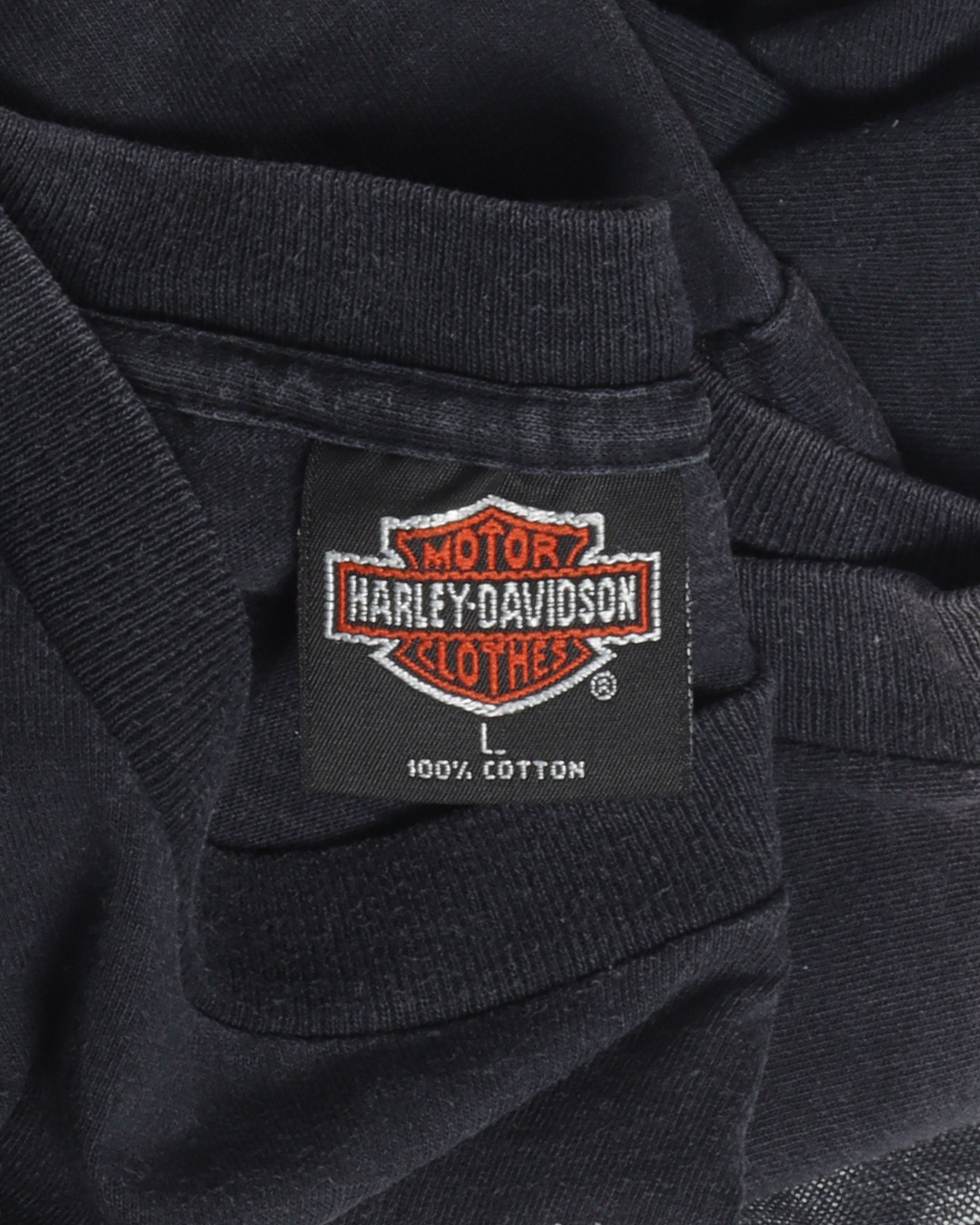 Harley Davidson Black and White Eagle T-Shirt