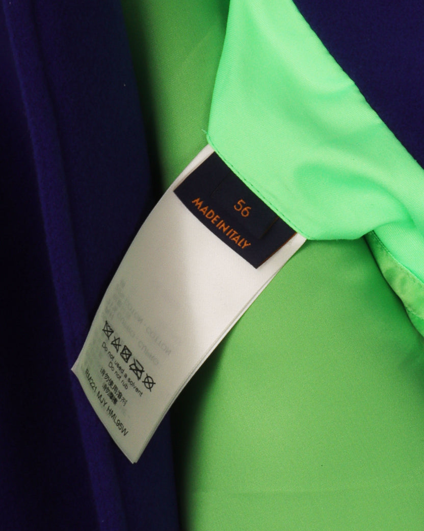 Louis Vuitton Mix gradient leather bomber varsity jacket