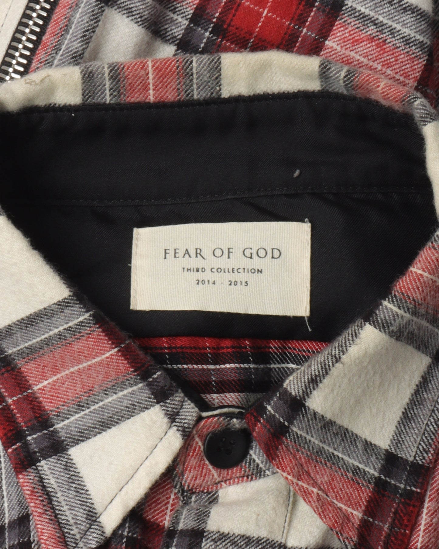 Third Collection Sleeveless Zipper Flannel Shirt