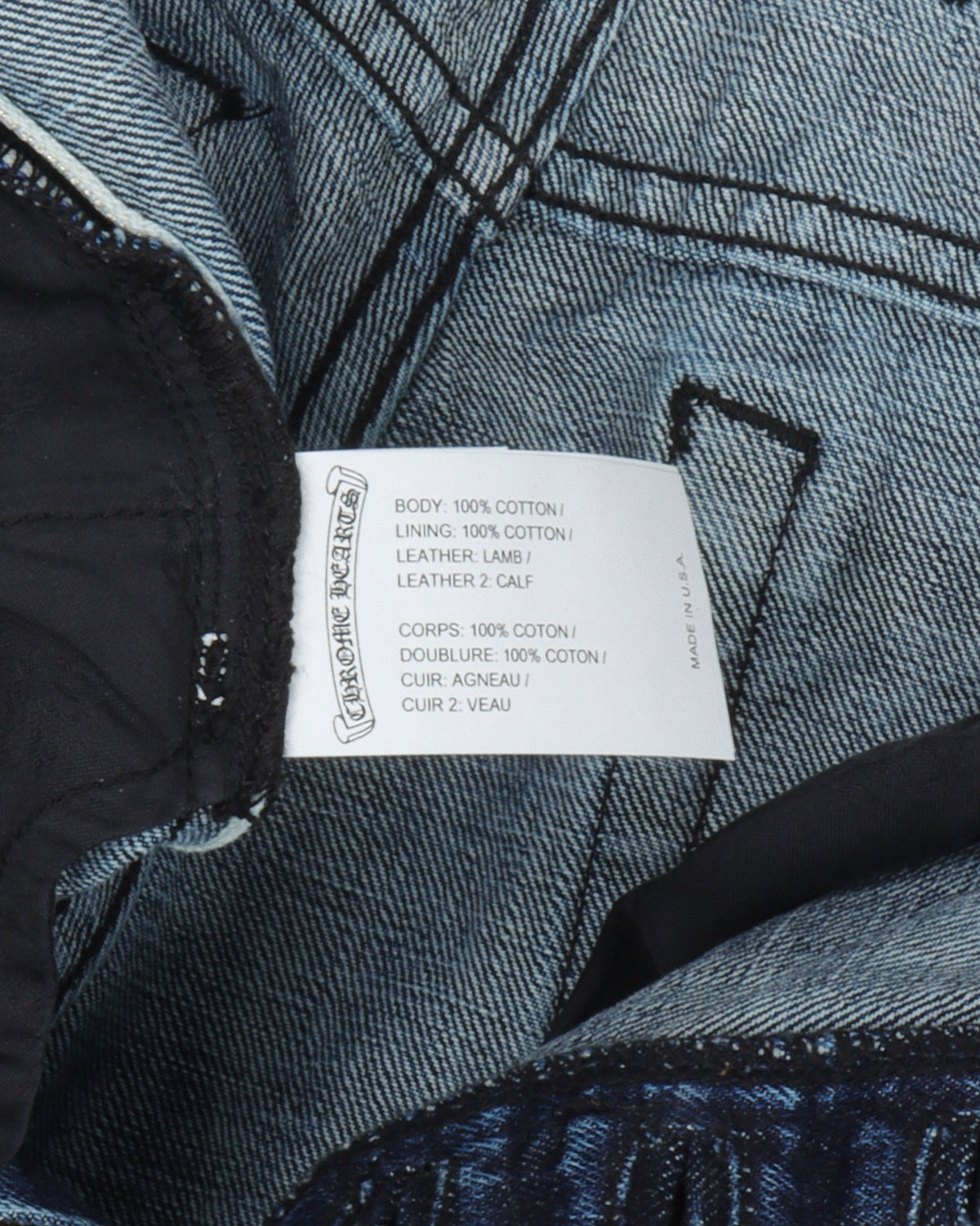 Denim w/ 35 Cross Patches