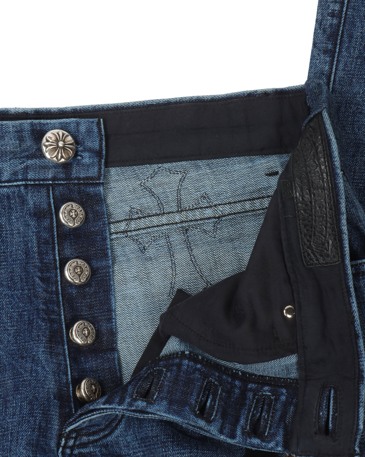 Denim w/ 35 Cross Patches