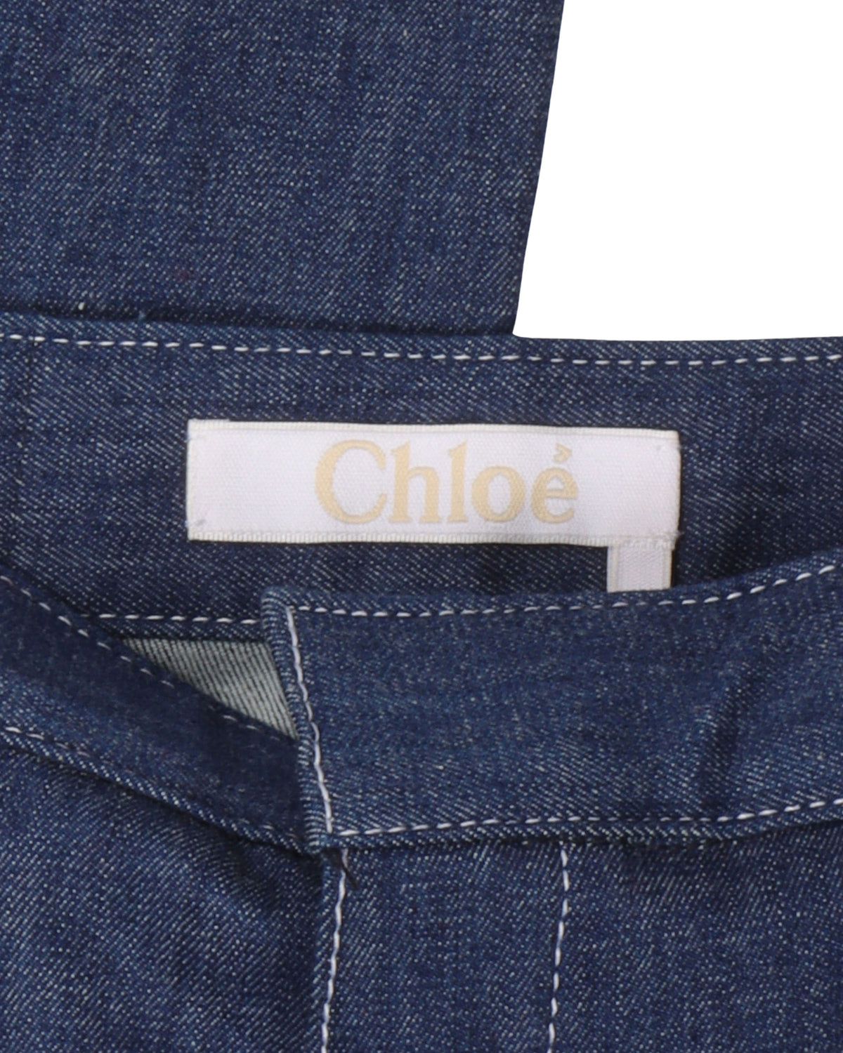 Contrast Stitched Split Bellbottom Flare Jeans