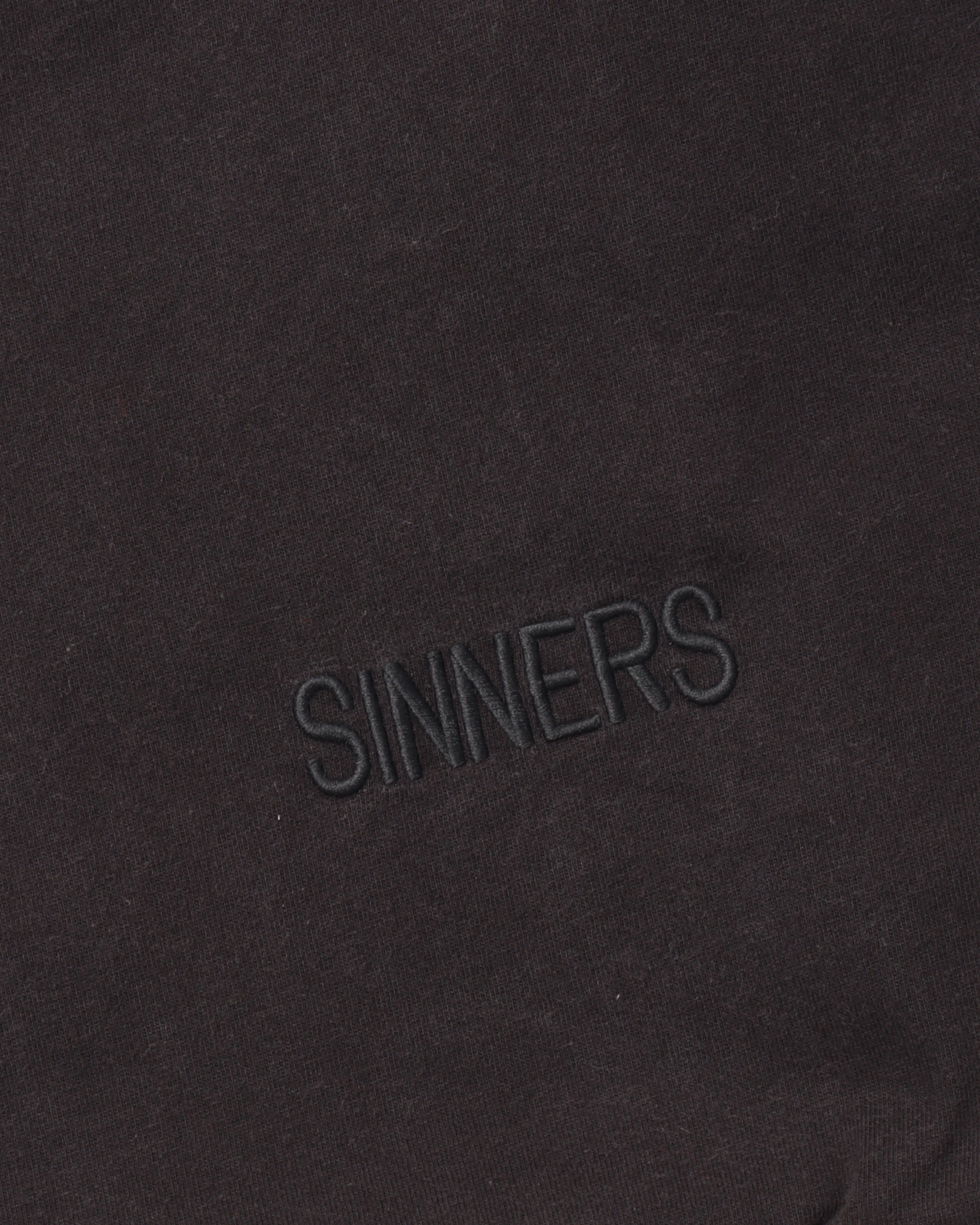 "SINNERS" Tonal Embroidered T-Shirt