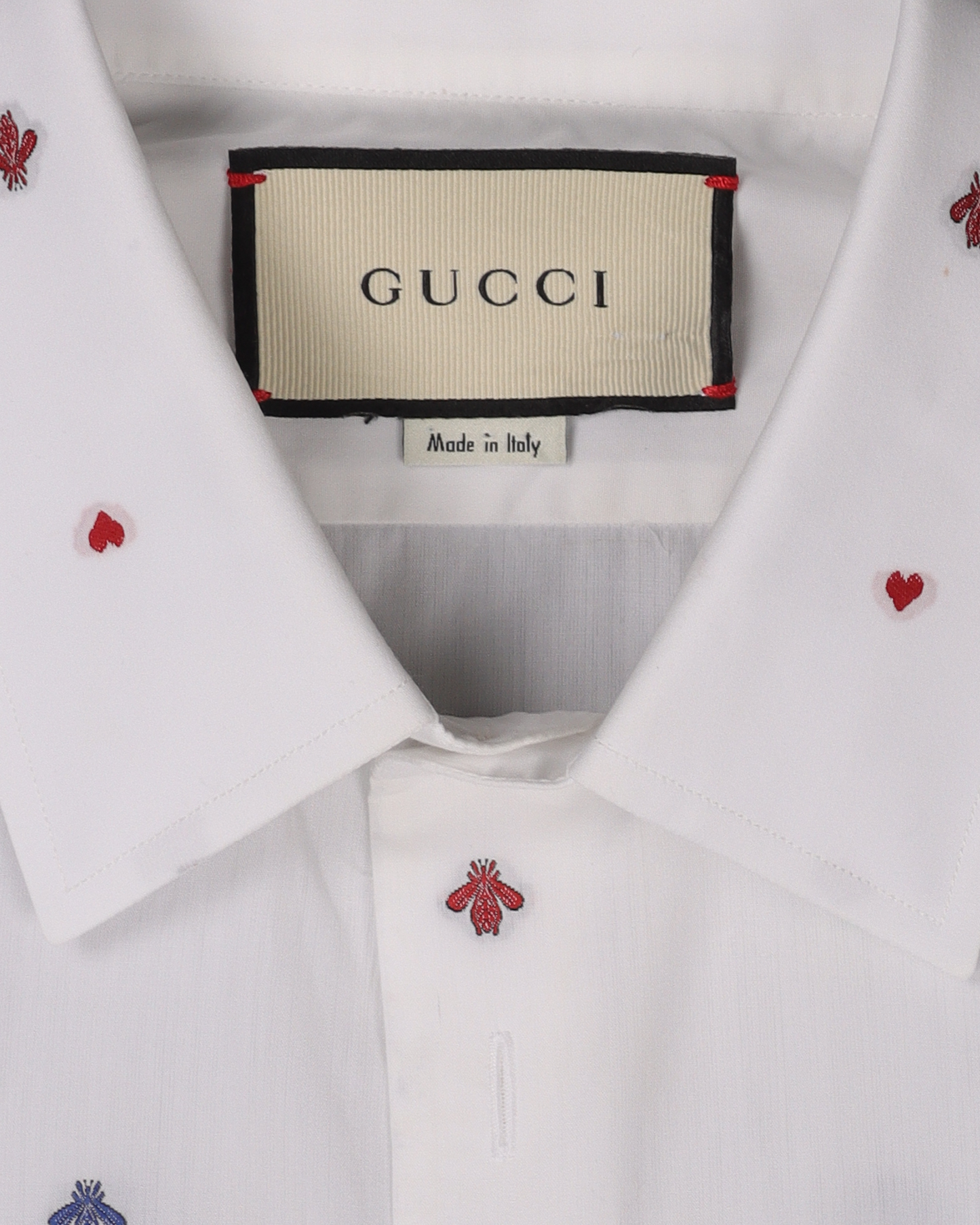 Bee Monogram Collared Shirt