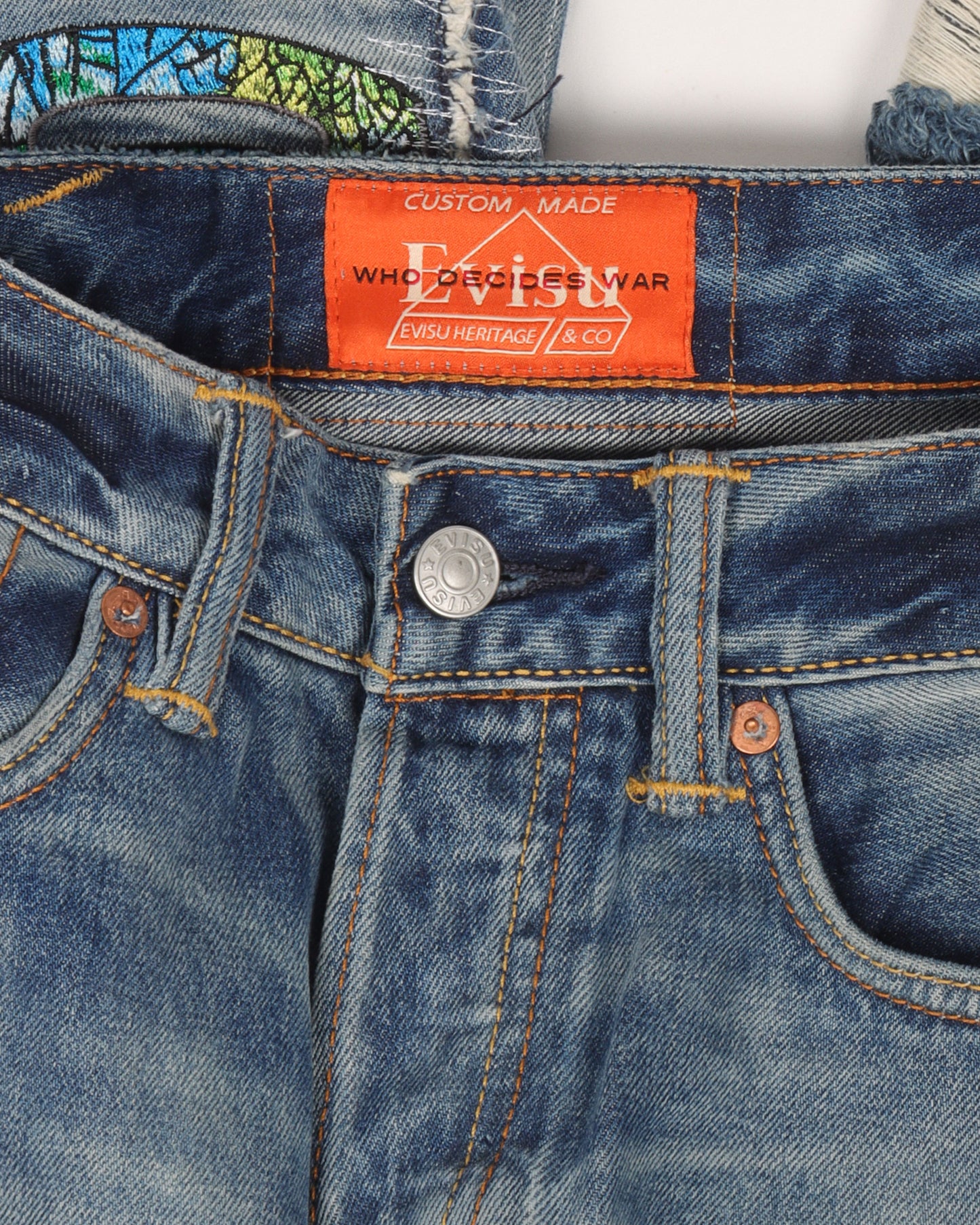 Evisu Distressed Jeans