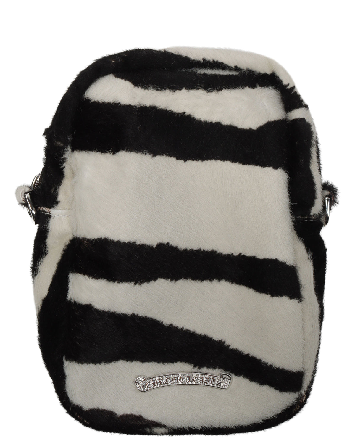 Zebra Phone Pouch Bag With Green Crosses