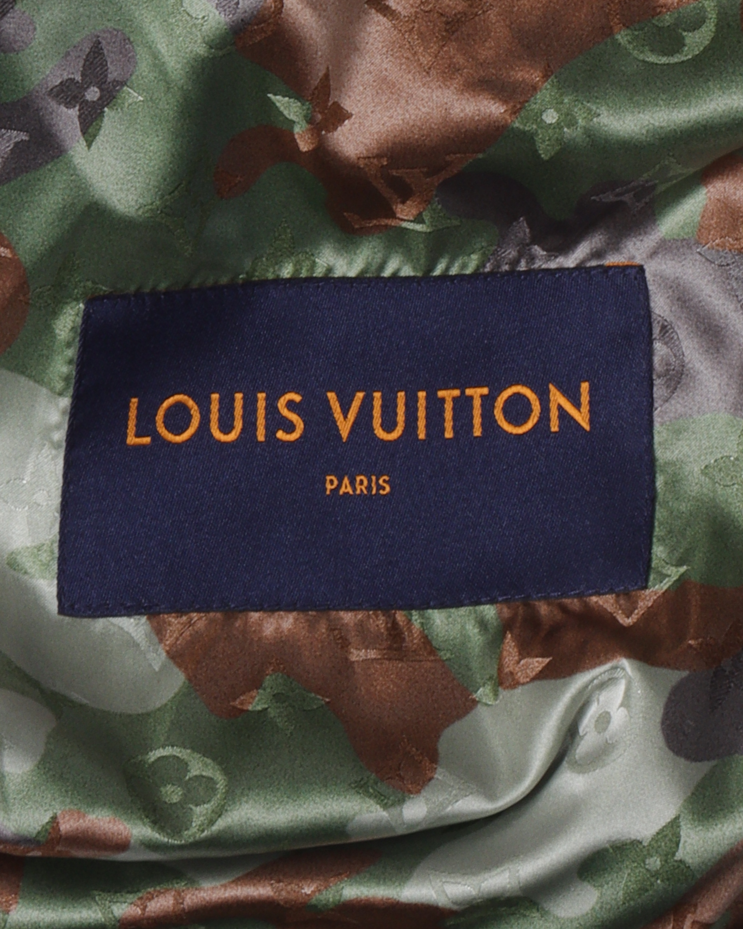 Louis Vuitton Camo Windbreaker Jacket w/ Tags - Green Outerwear