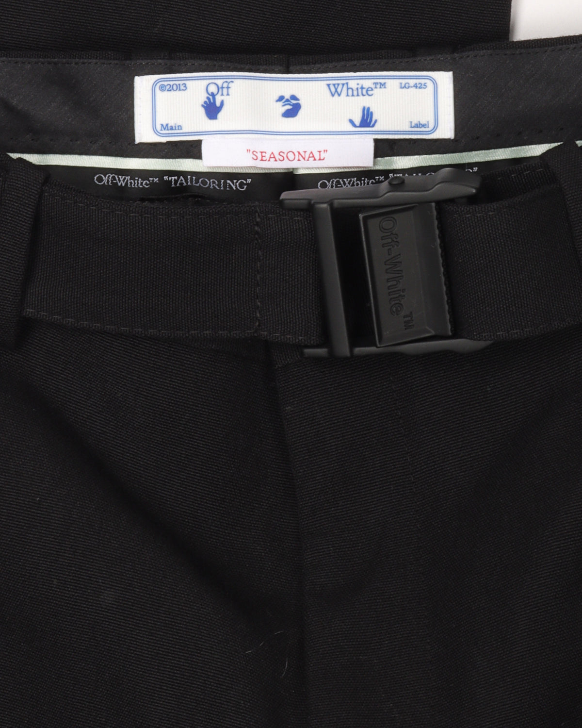 Buckle Belted Wool Pants