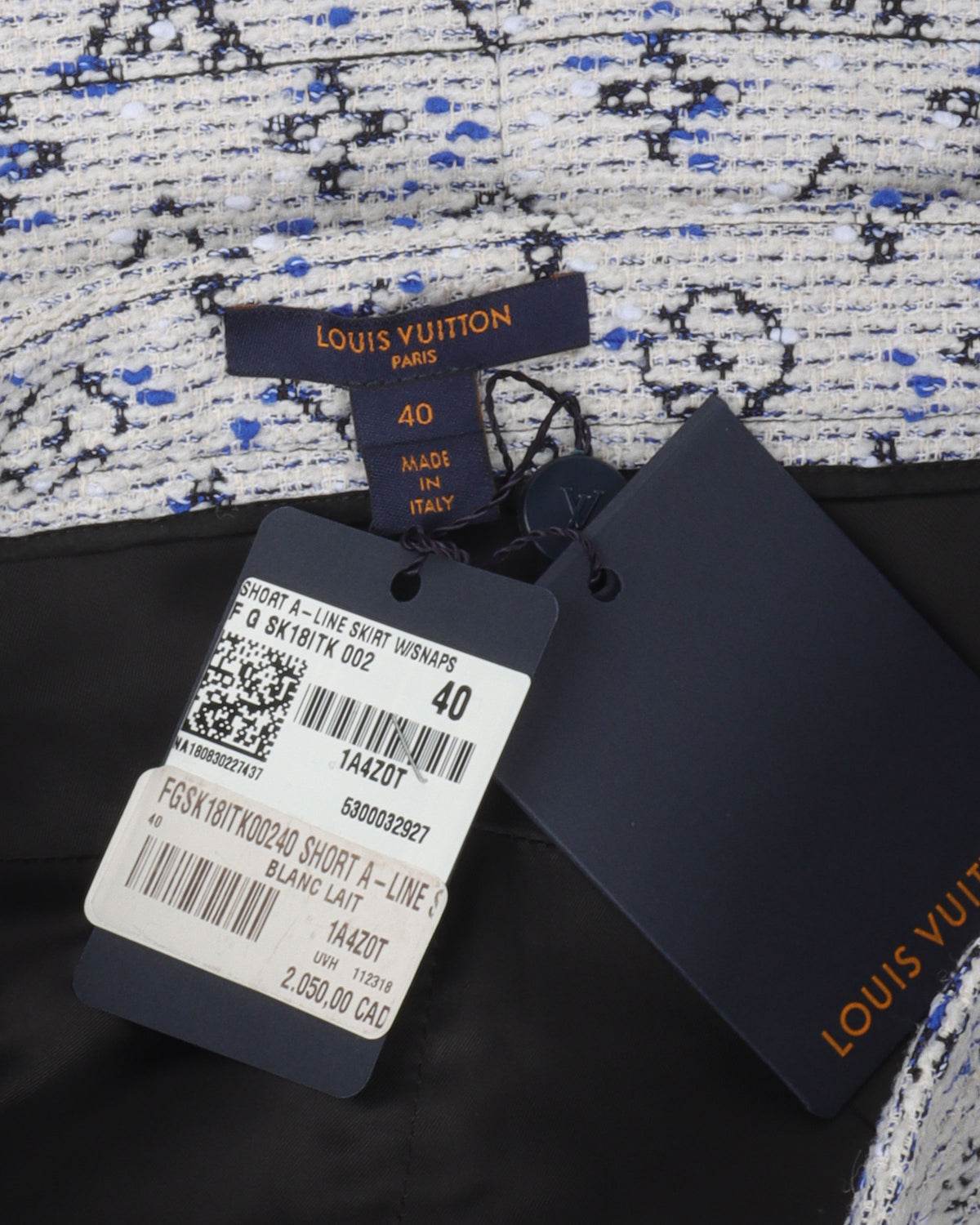 Short A-Line Monogram Skirt
