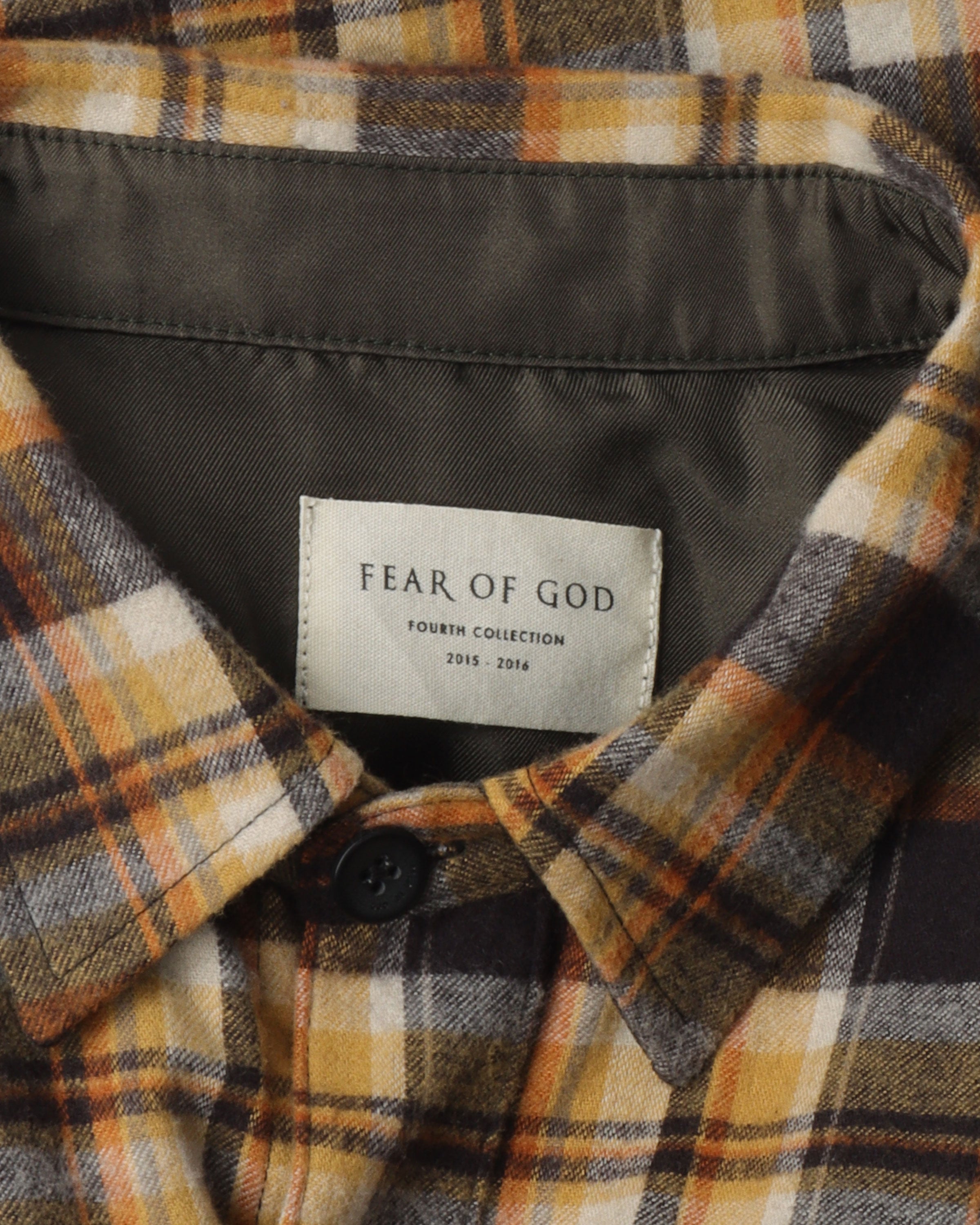 Fear of God Fourth Collection Sleeveless Zipper Flannel Shirt