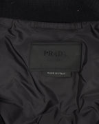 Cashmere Cropped Knit Puffer Jacket