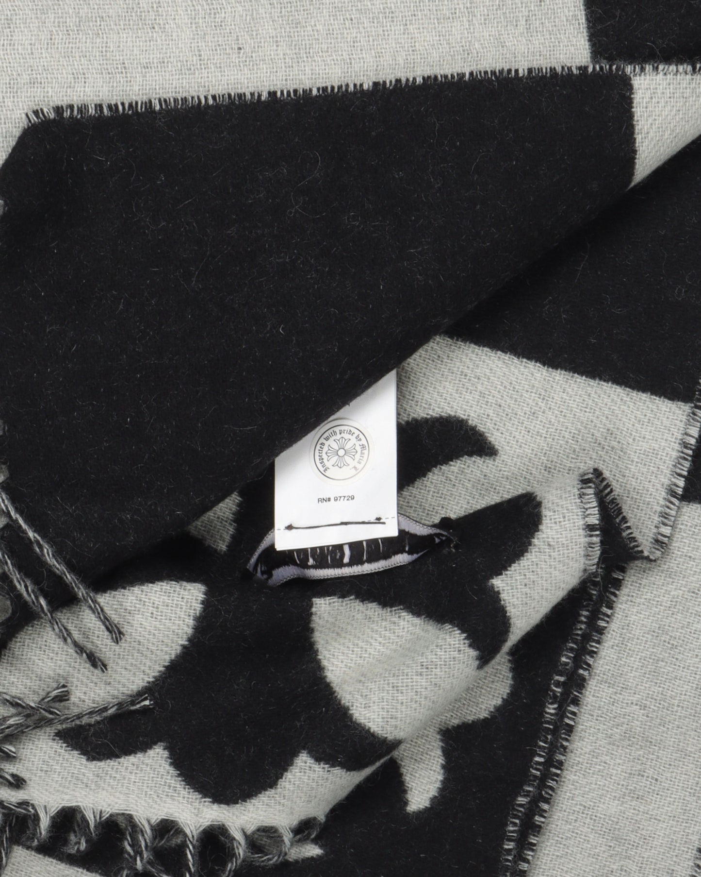 Leather Cross Cashmere Blanket
