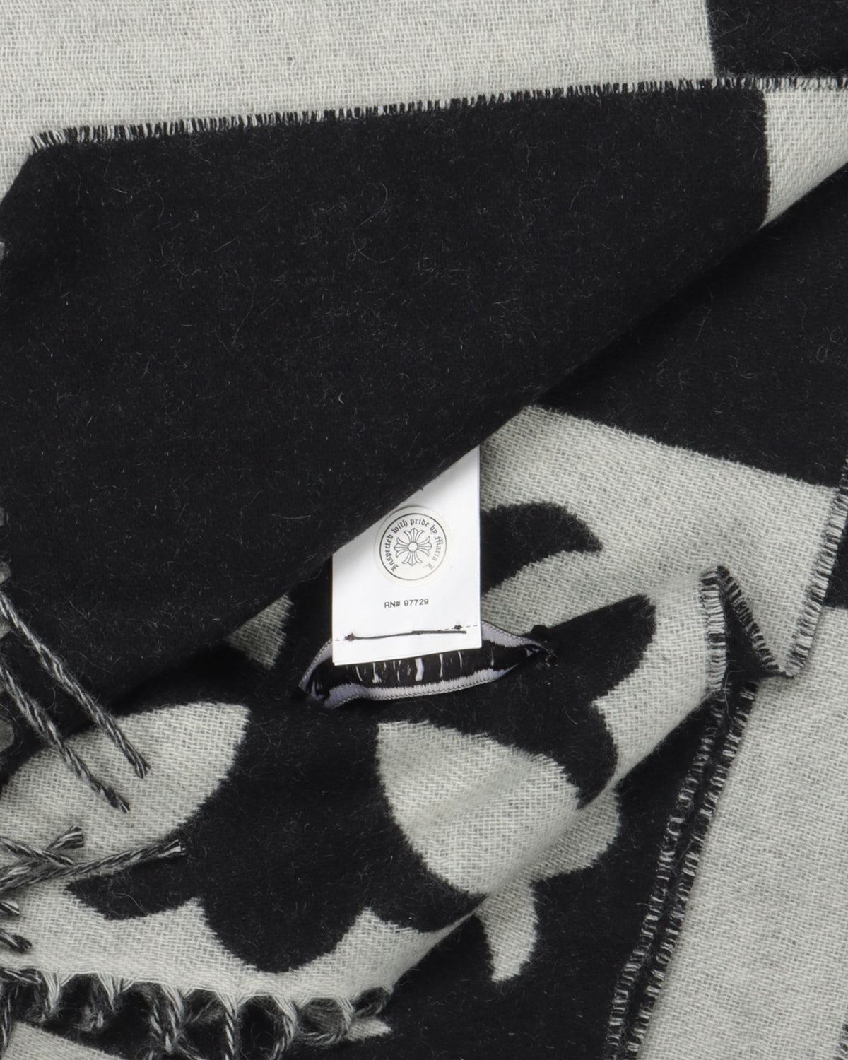 Leather Cross Cashmere Blanket