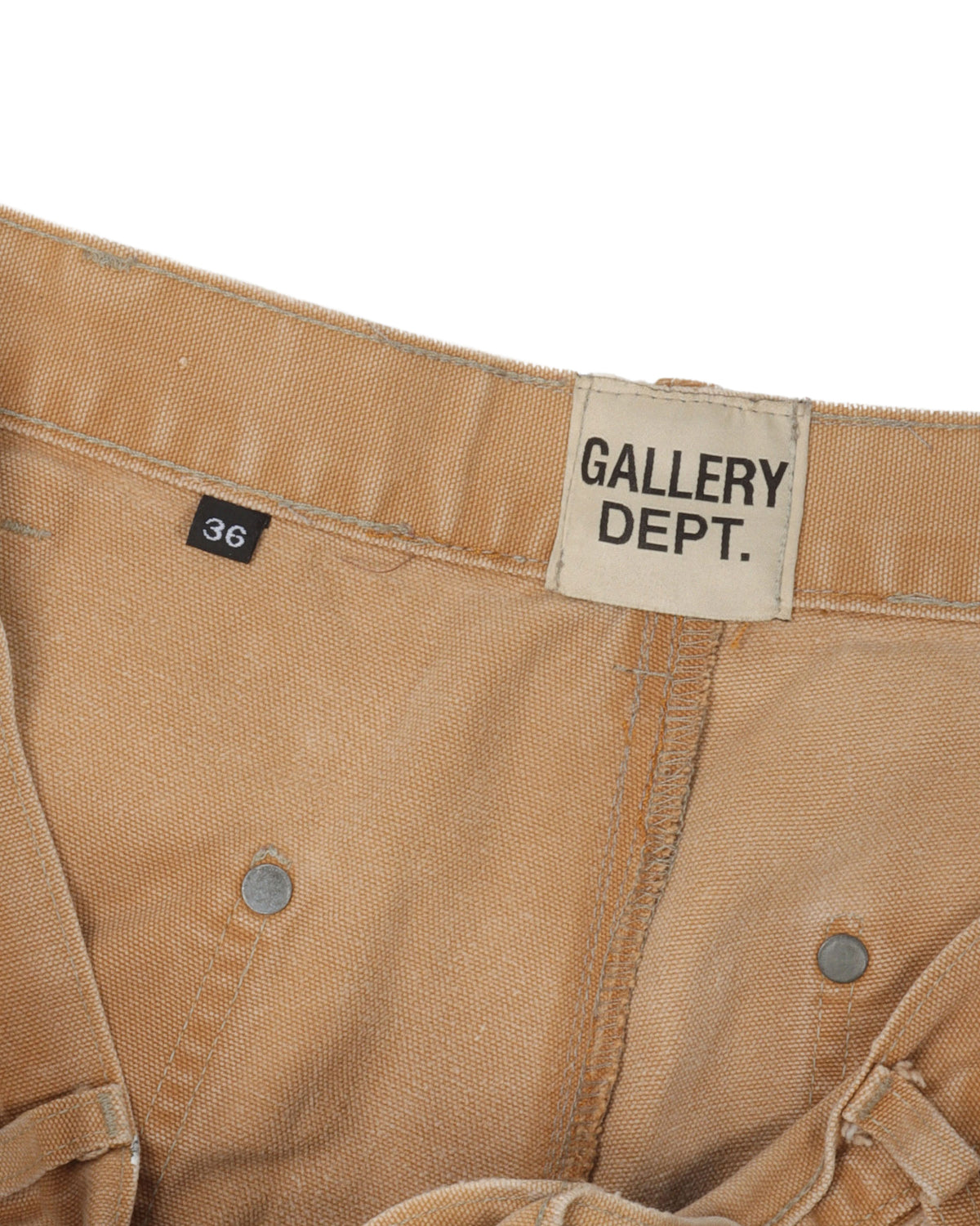 Tan Flare Carpenter Pants