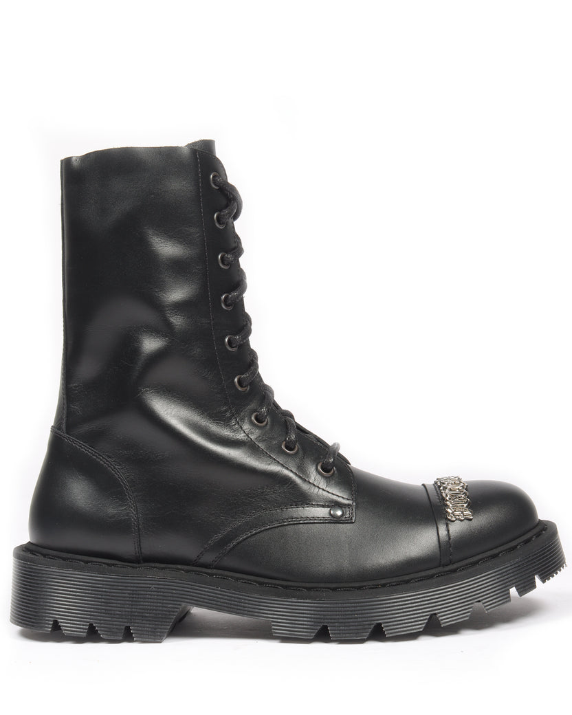 SS20 Gothic Logo Combat Boots