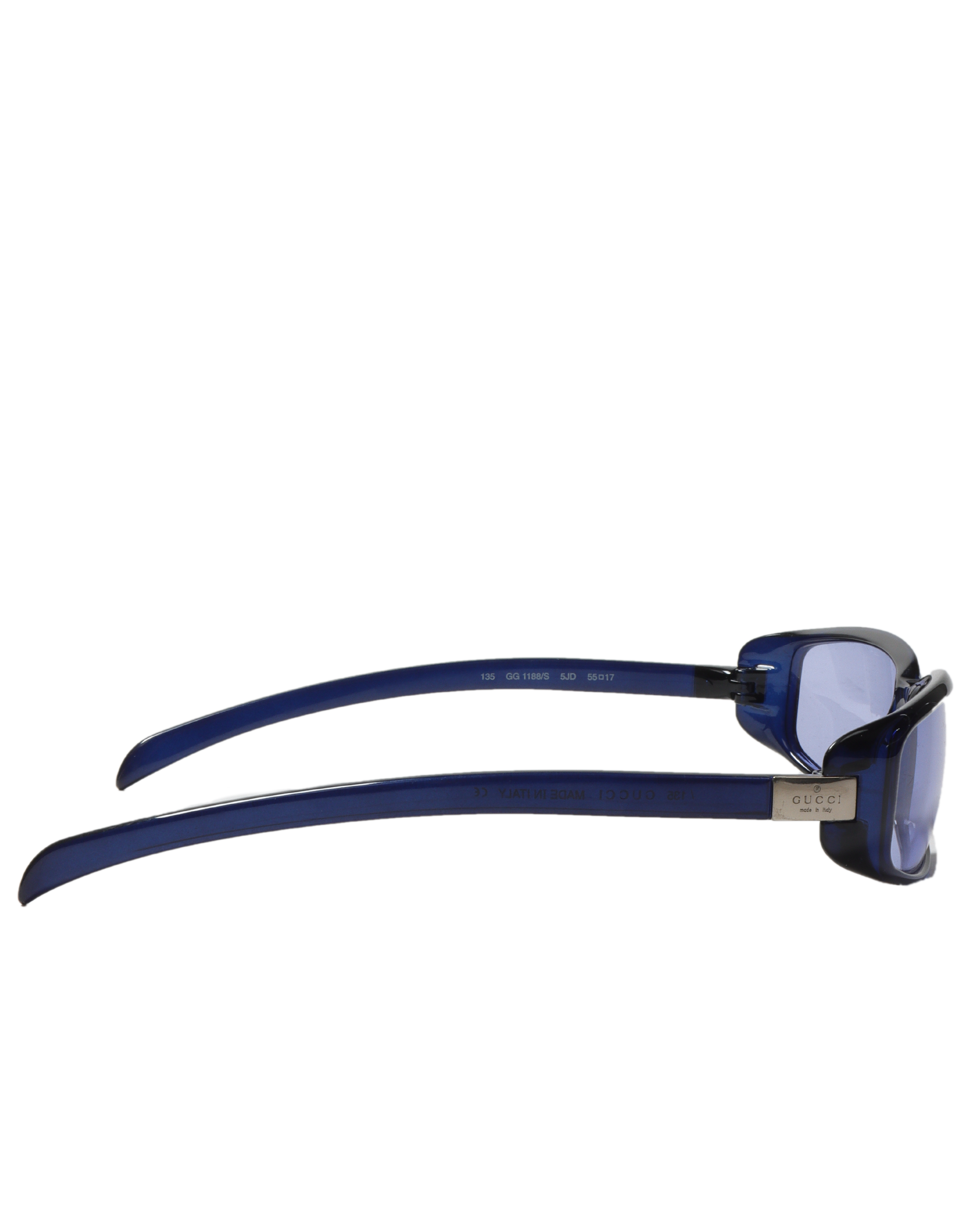 Vintage Blue Oval Sunglasses