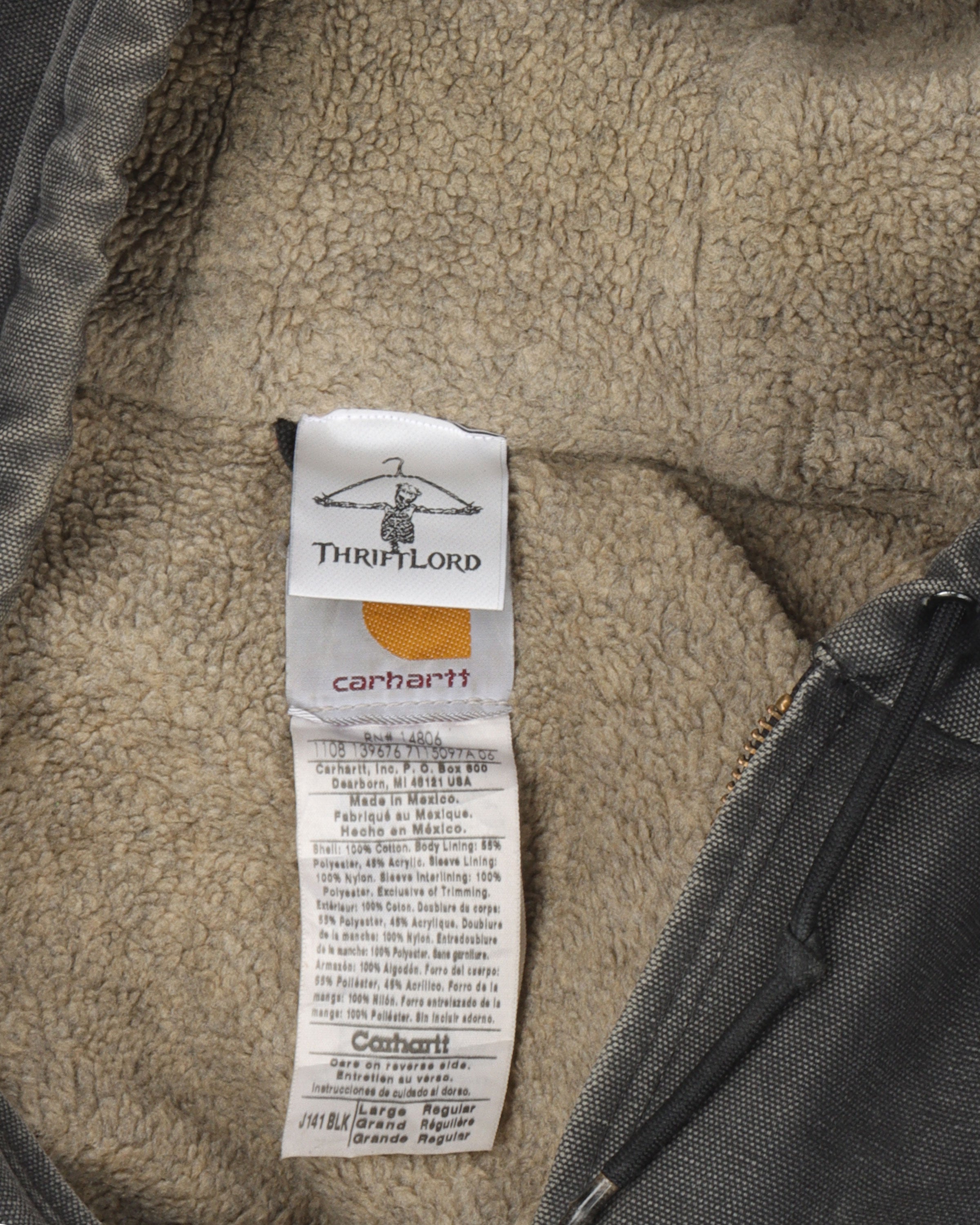 Carhartt Fleece Lined Hooded Jacket